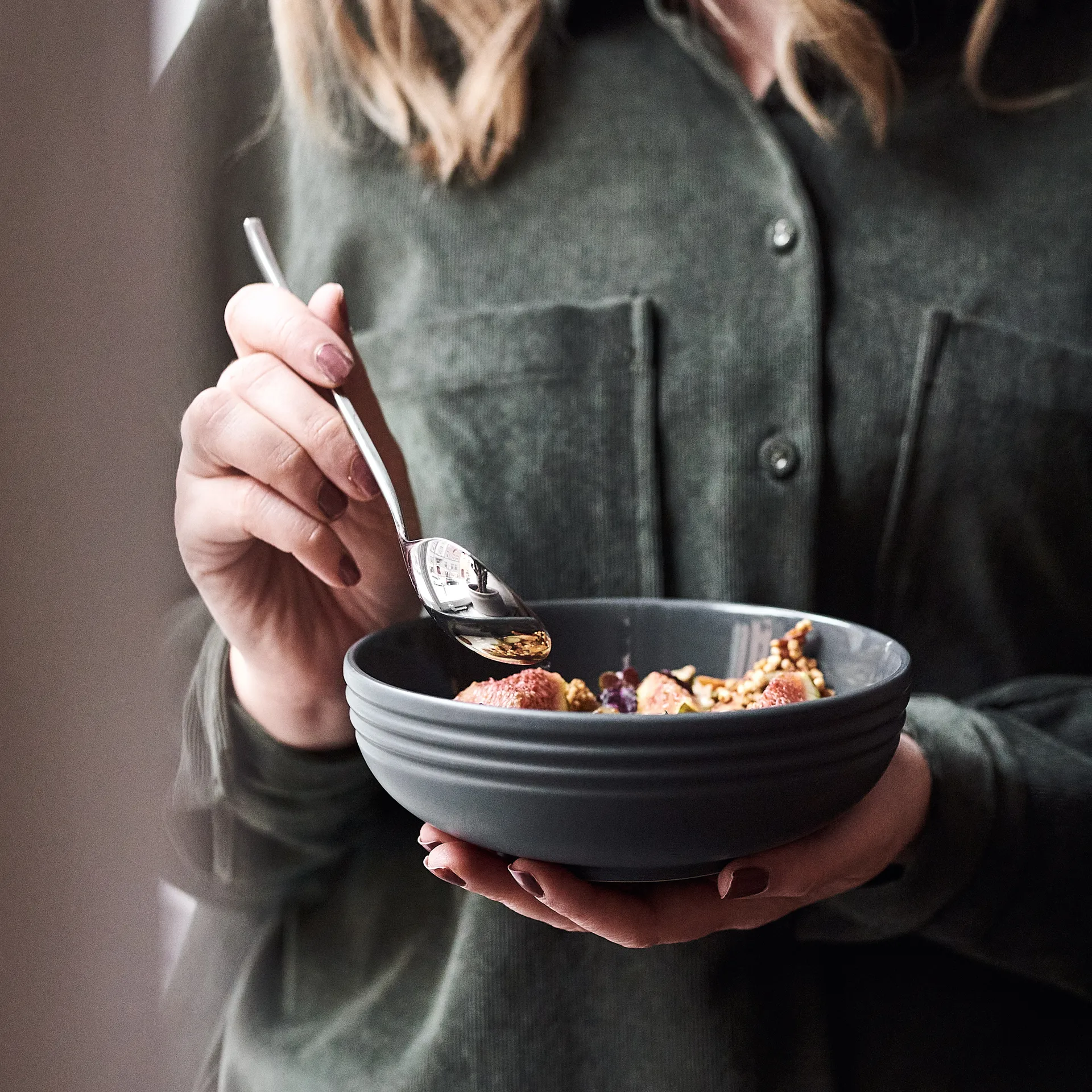 Miska Lines Ø16 cm 6-pak, Ciemnoszary NJRD