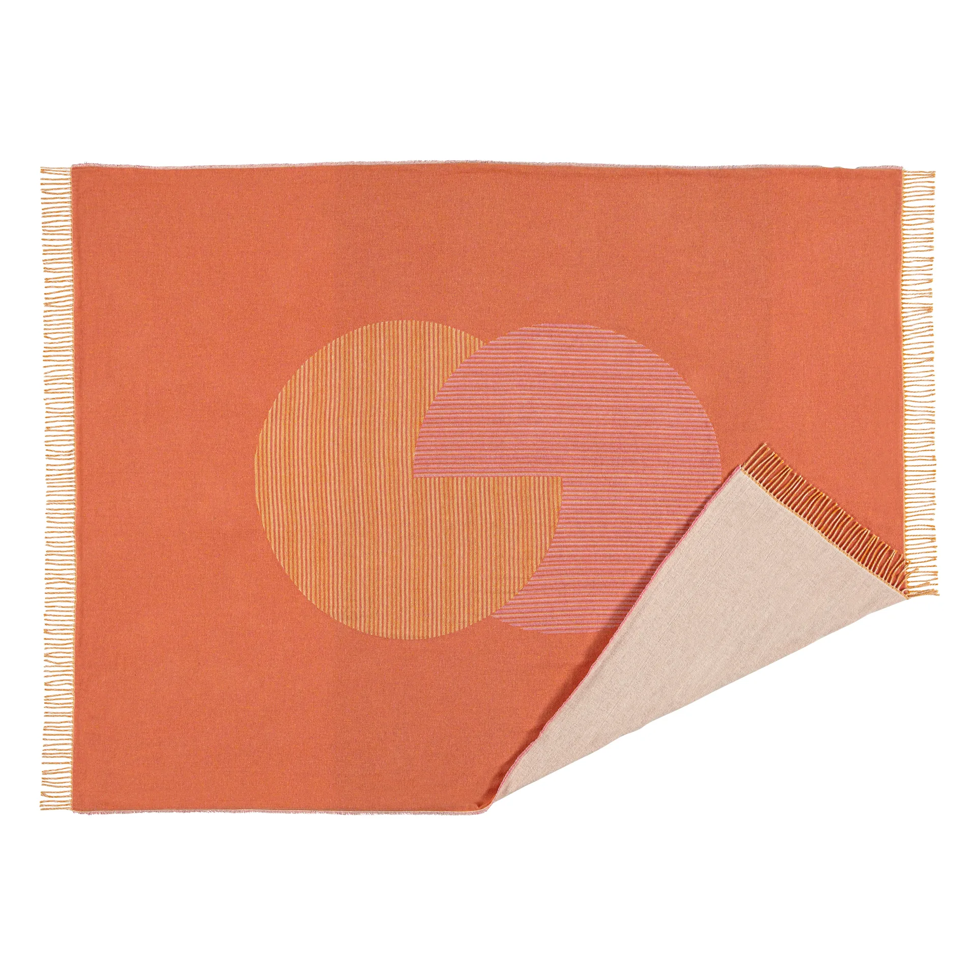 Obrus bawełniany Circles 130x185 cm, Biały NJRD