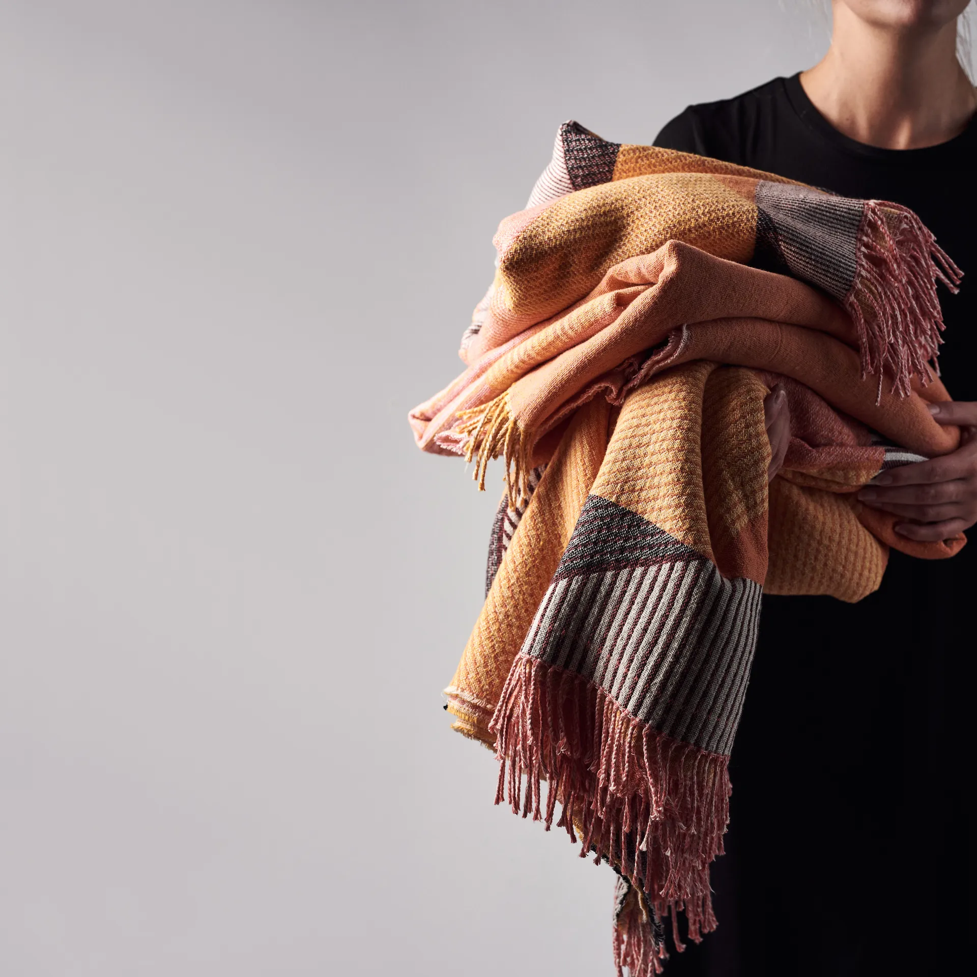 Pled bawełniany Metric, Różowy NJRD