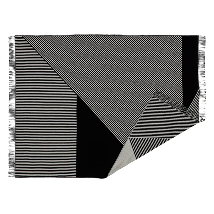 Pled bawełniany Stripes, Czarny NJRD