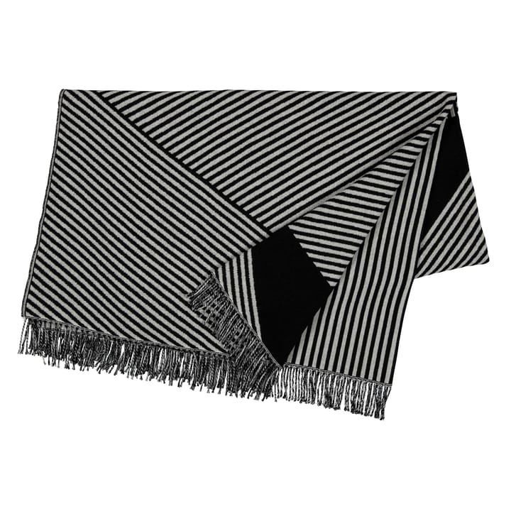 Pled bawełniany Stripes, Czarny NJRD