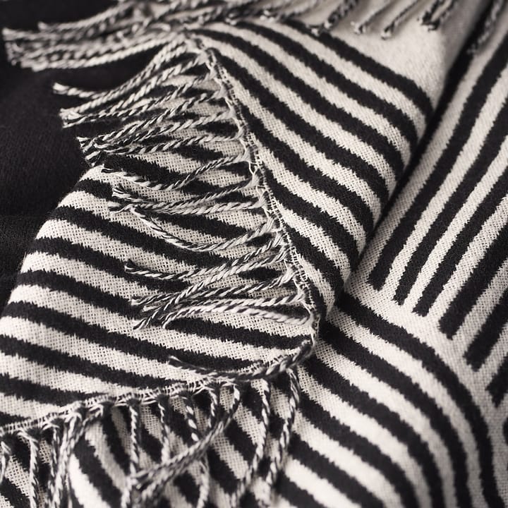 Pled bawełniany Stripes, Czarny NJRD