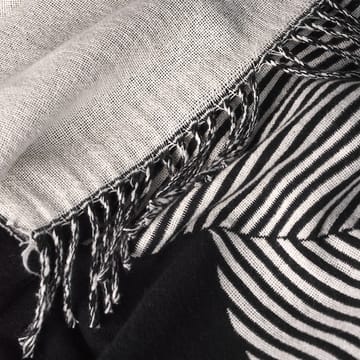 Pled bawełniany Stripes - Czarny - NJRD