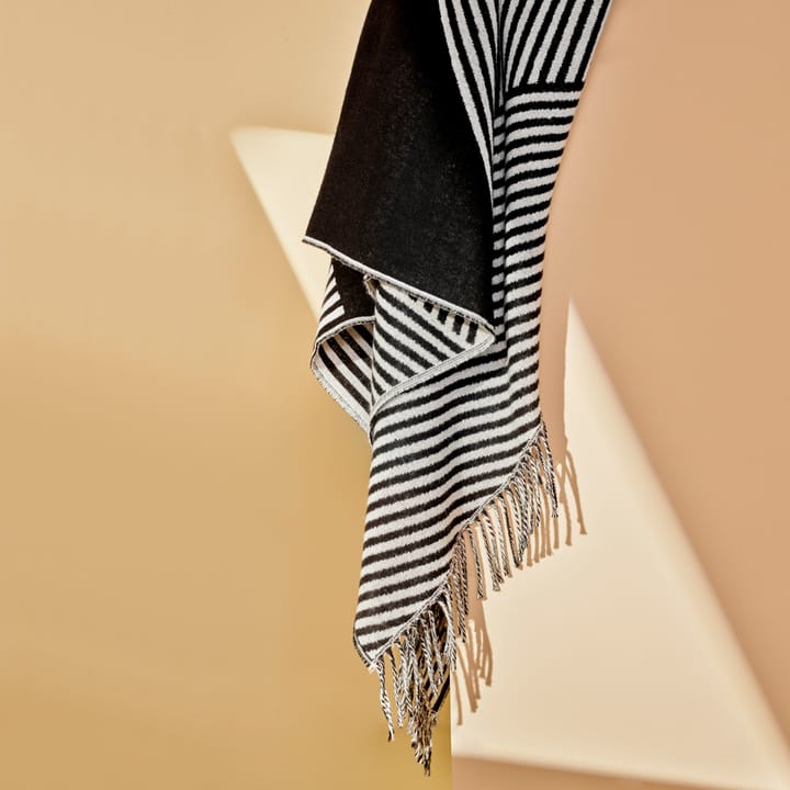 Pled bawełniany Stripes, Czarny NJRD