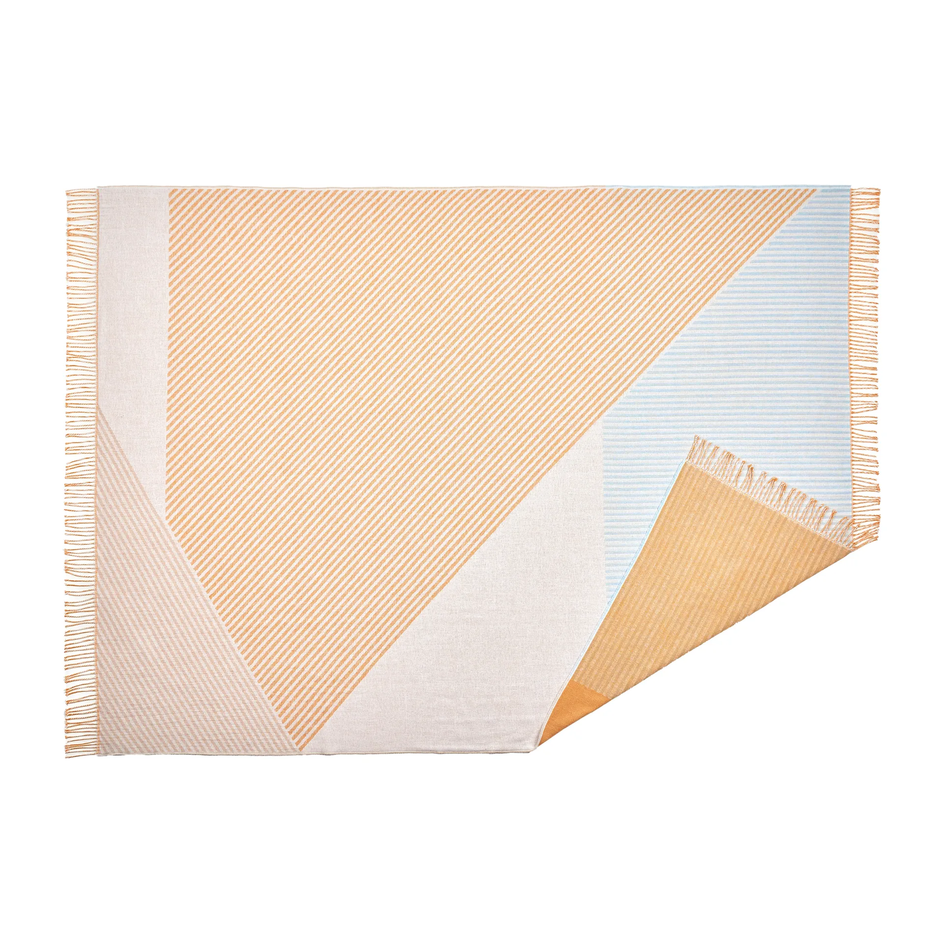 Pled bawełniany Stripes, Żółty NJRD