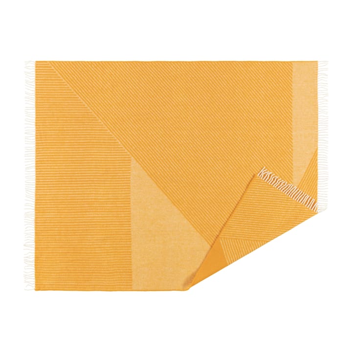 Pled wełniany Stripes 130x185 cm - Żółty - NJRD