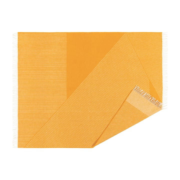 Pled wełniany Stripes 130x185 cm - Żółty - NJRD