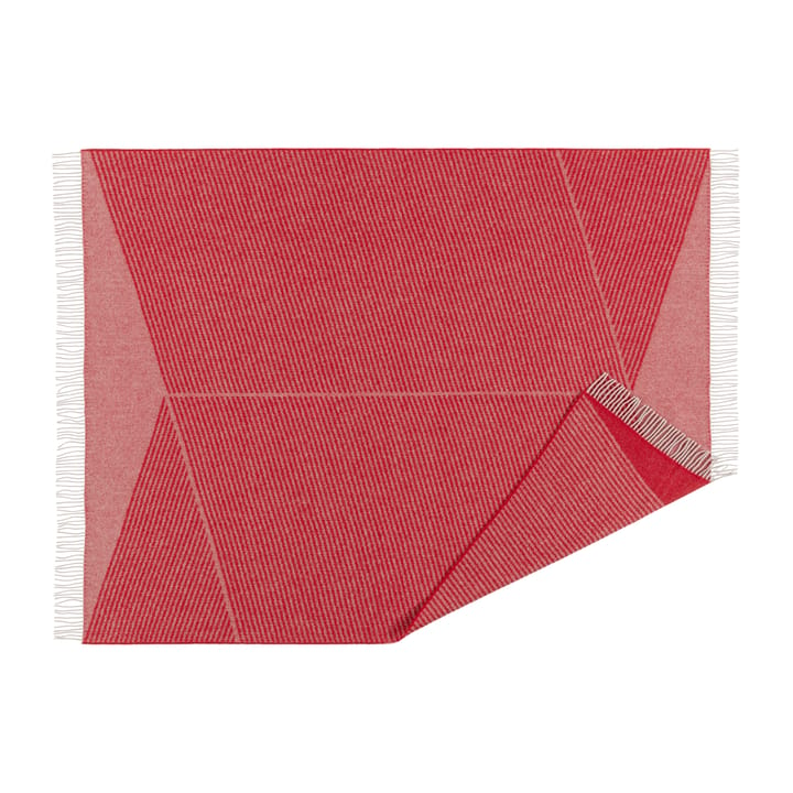 Rectangles wełniana krata edycja sezonowa 130x185 cm - Czerwony - NJRD