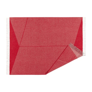 Rectangles wełniana krata edycja sezonowa 130x185 cm - Czerwony - NJRD