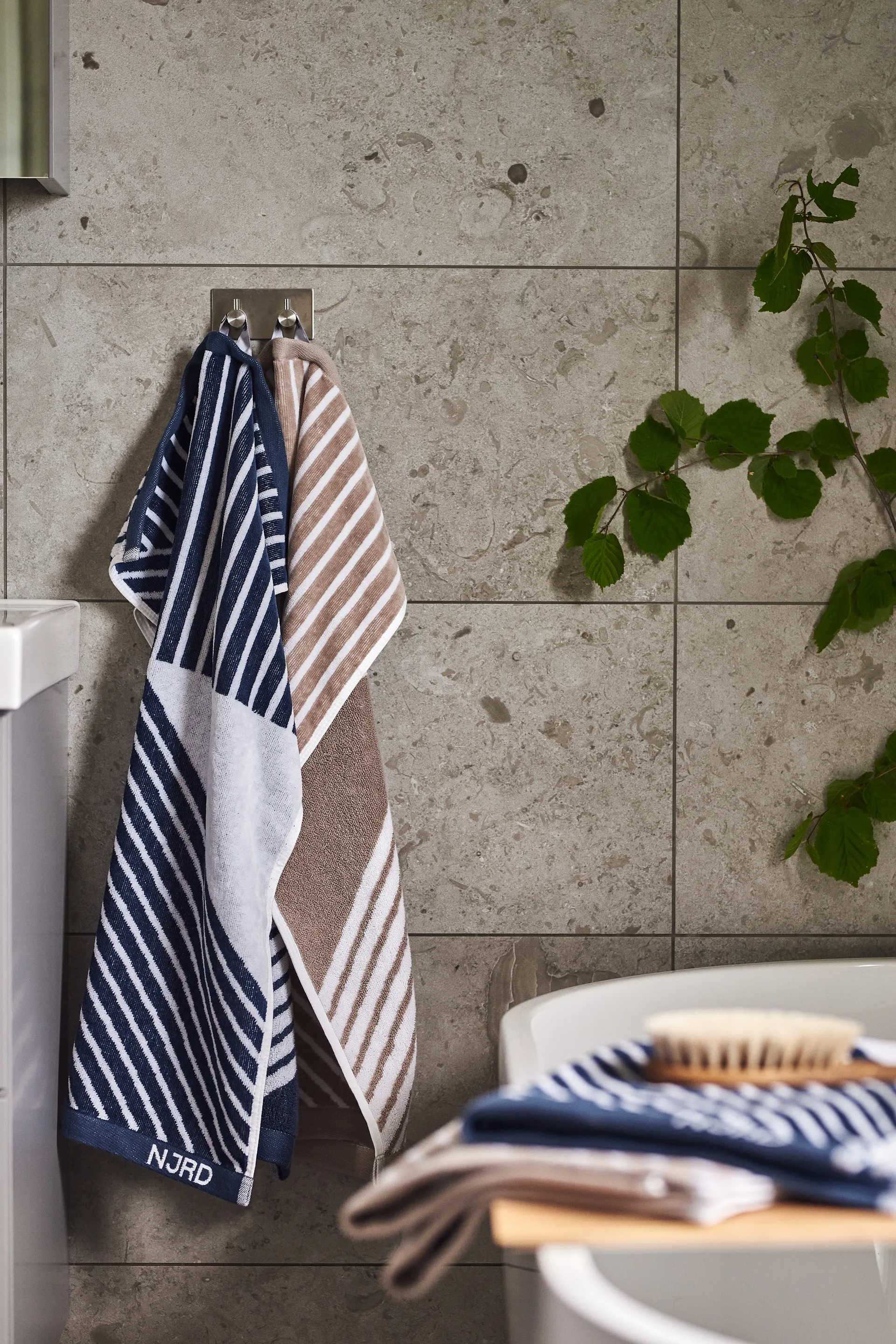 Ręcznik do rąk Stripes 50x70 cm, Niebieski NJRD