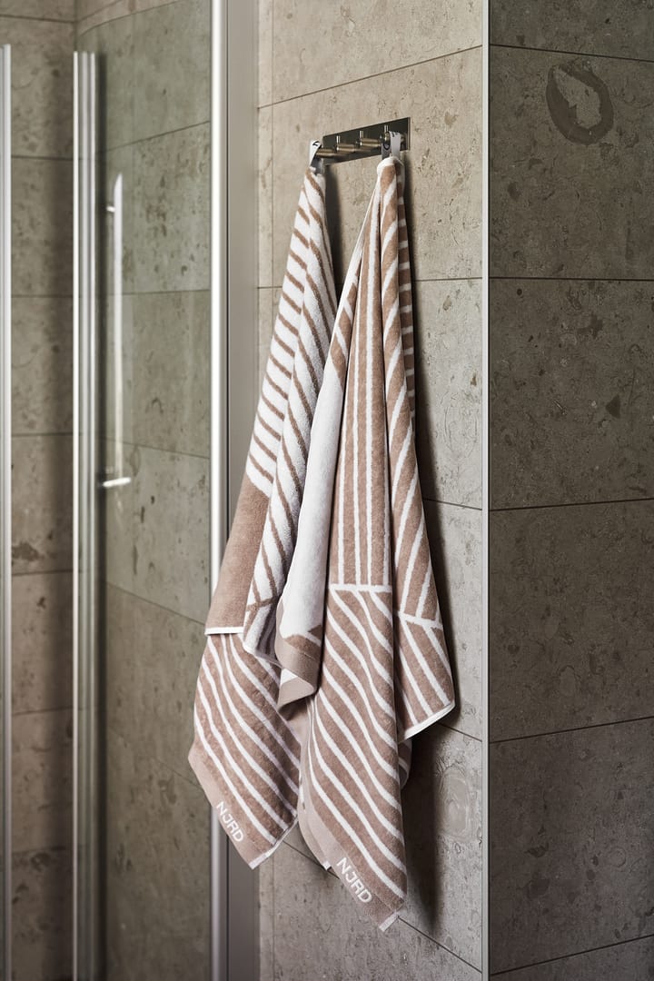 Ręcznik kąpielowy Stripes 70x140 cm, Beżowy NJRD