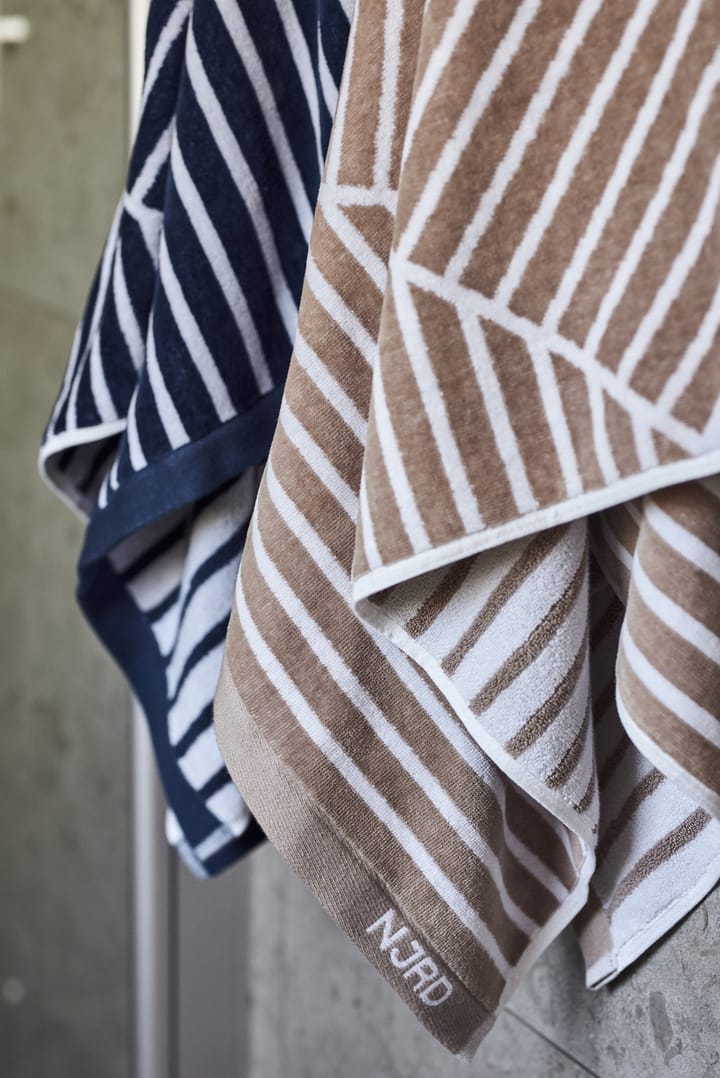 Ręcznik kąpielowy Stripes 70x140 cm, Beżowy NJRD