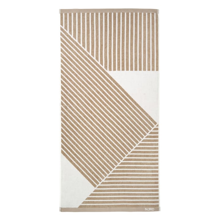 Ręcznik kąpielowy Stripes 70x140 cm, Beżowy NJRD