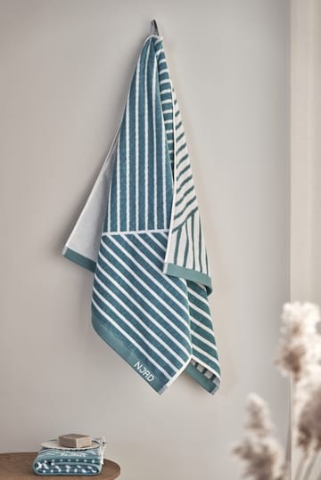 Ręcznik kąpielowy Stripes 70x140 cm Special Edition 2022 - Turkusowy - NJRD