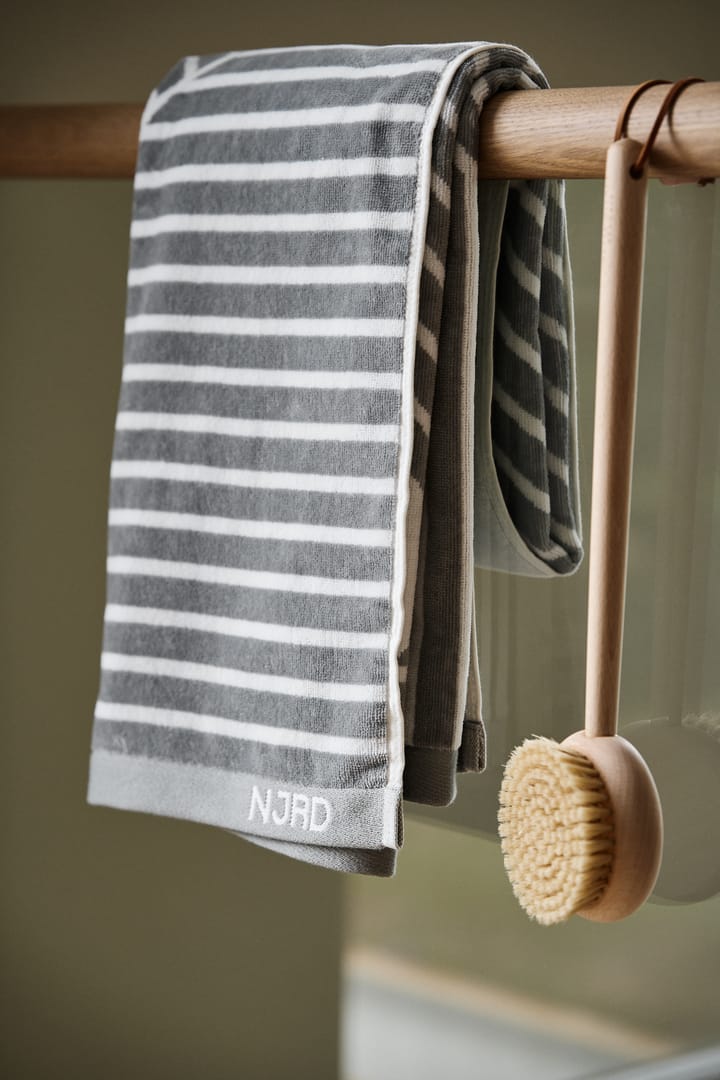 Ręcznik kąpielowy Stripes 70x140 cm - Szary - NJRD