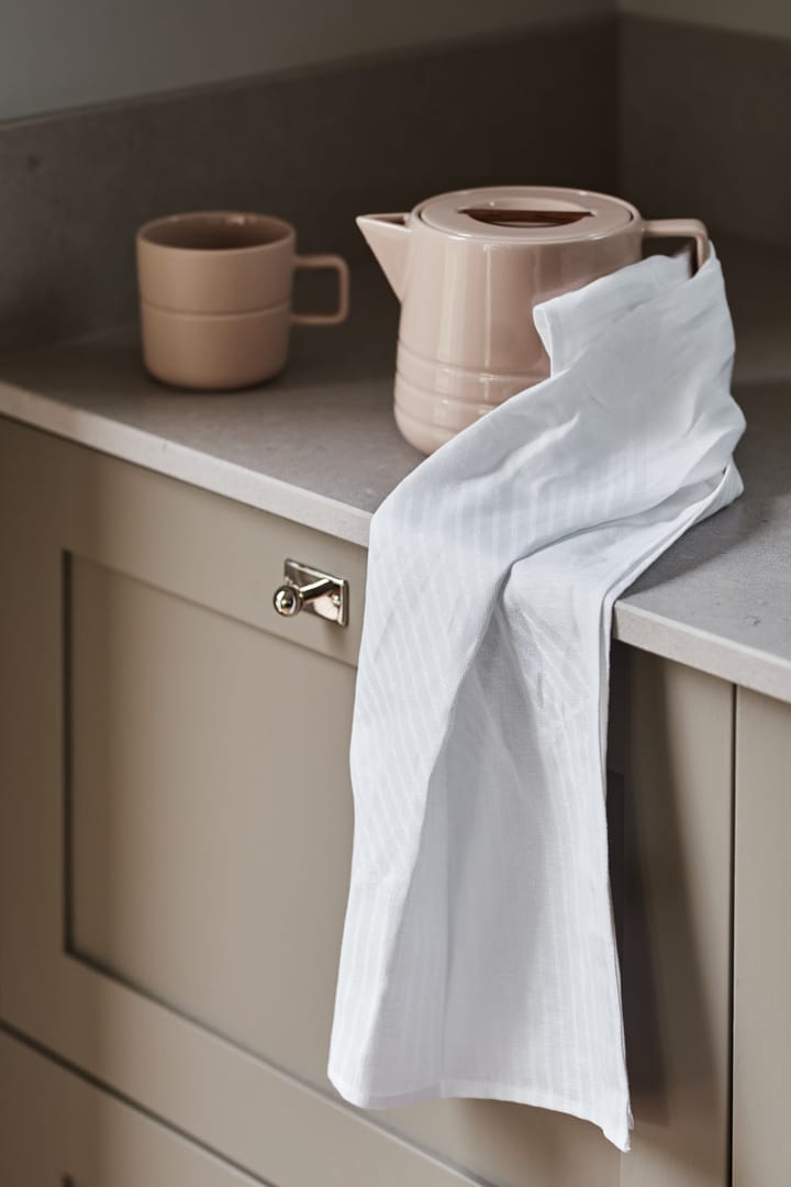 Ręcznik kuchenny Stripes 47x70 cm, 2-pak - Biały - NJRD