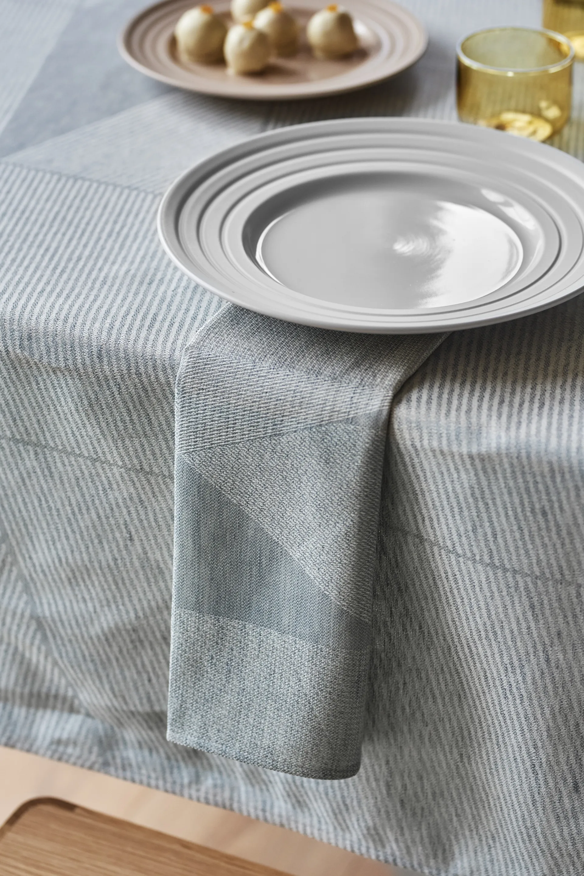 Serwetka Metric 47x47 cm 4-pak, Niebiesko-biały NJRD