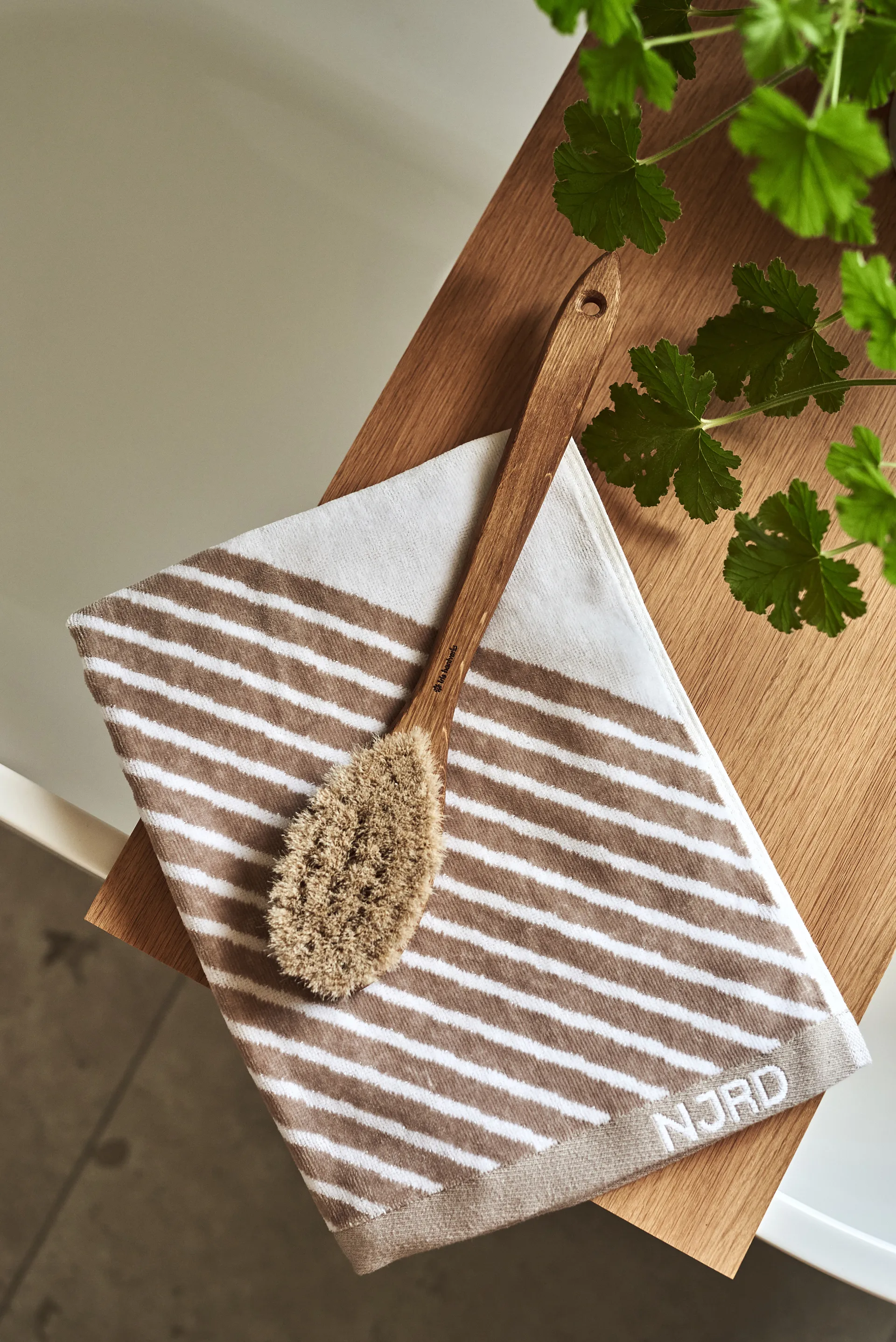 Stripes zestaw ręczników 4 elementy - Beige,  NJRD