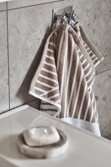 Stripes zestaw ręczników 4 elementy - Beige - undefined - NJRD