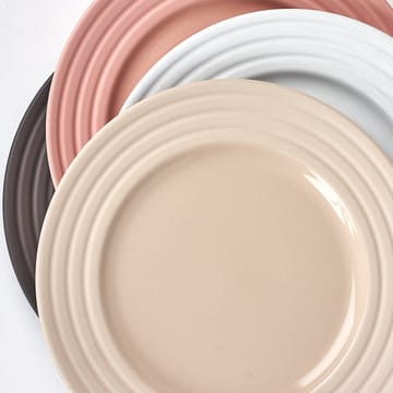 Talerz Lines Ø21 cm 6-pak - Beżowy - NJRD