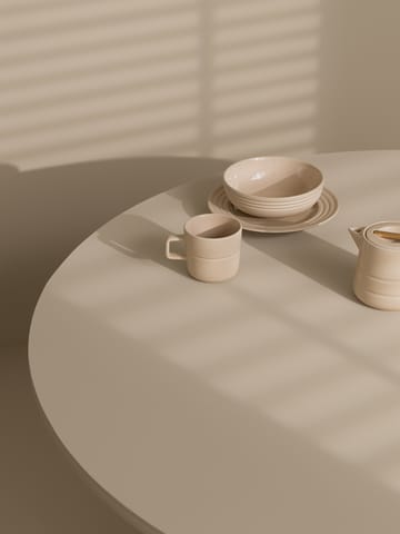 Talerz Lines Ø21 cm 6-pak - Beżowy - NJRD