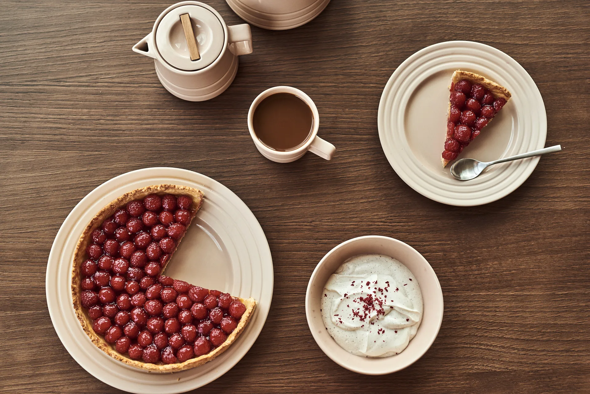 Talerz Lines Ø21 cm 6-pak, Beżowy NJRD