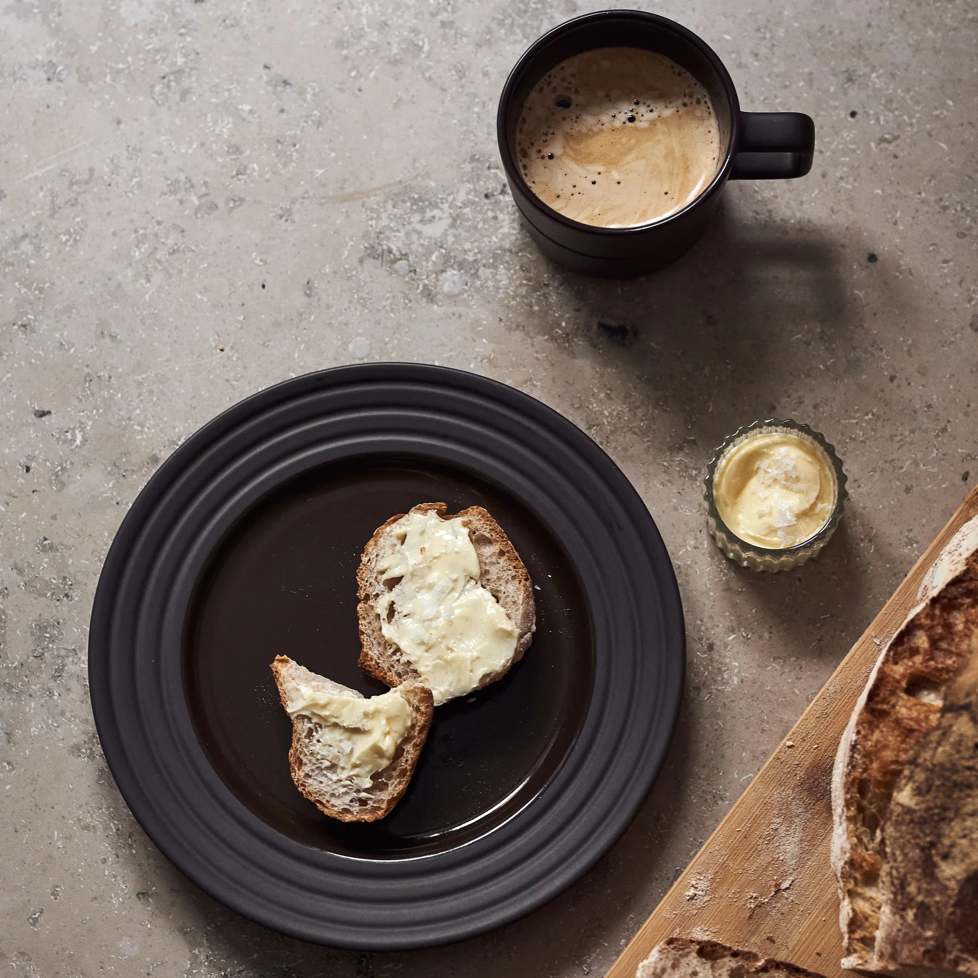 Talerz Lines Ø21 cm 6-pak, Brązowy NJRD