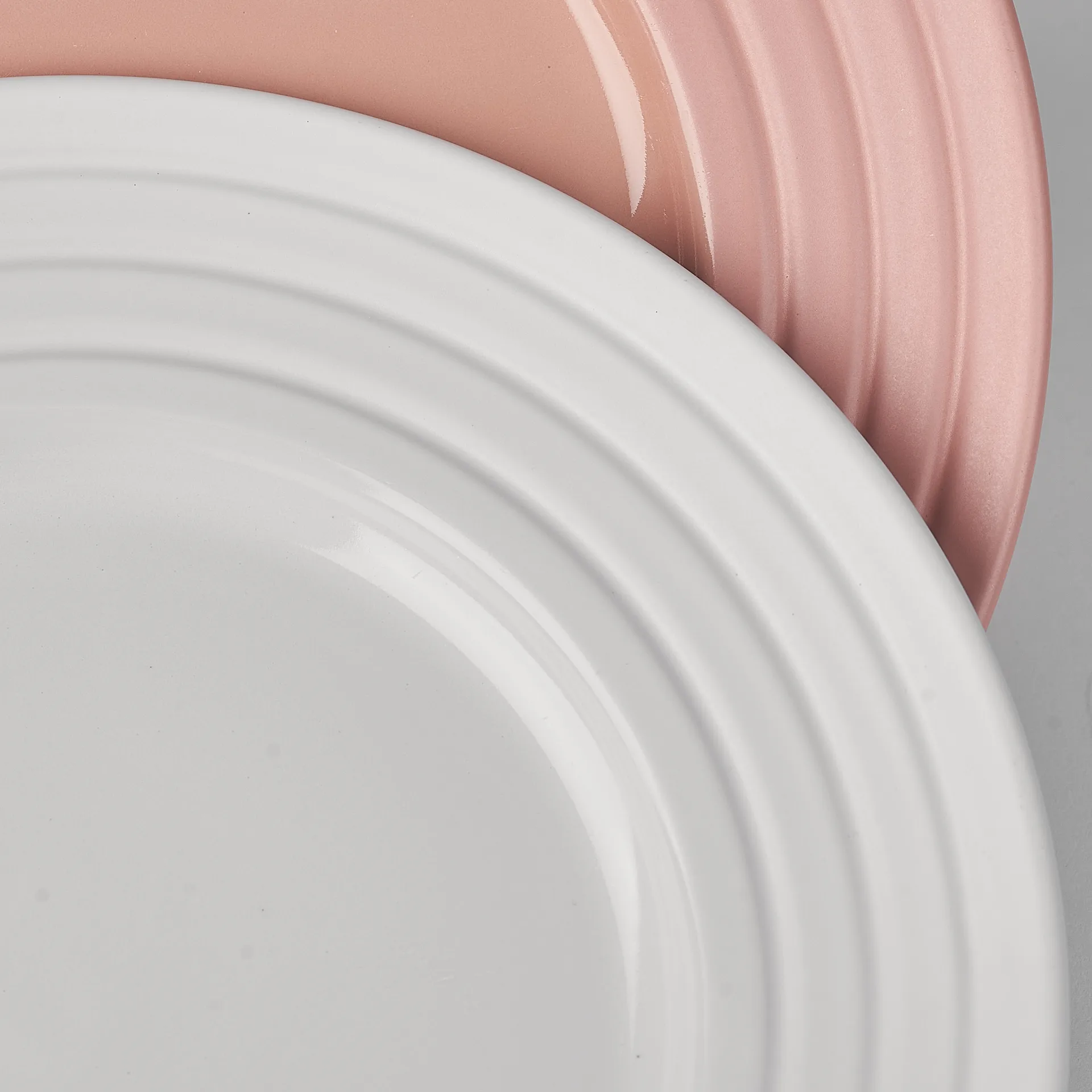 Talerz Lines Ø27 cm 6-pak, Biały NJRD