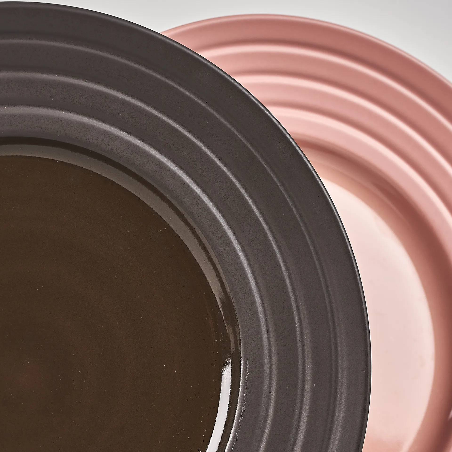 Talerz Lines Ø27 cm 6-pak, Brązowy NJRD