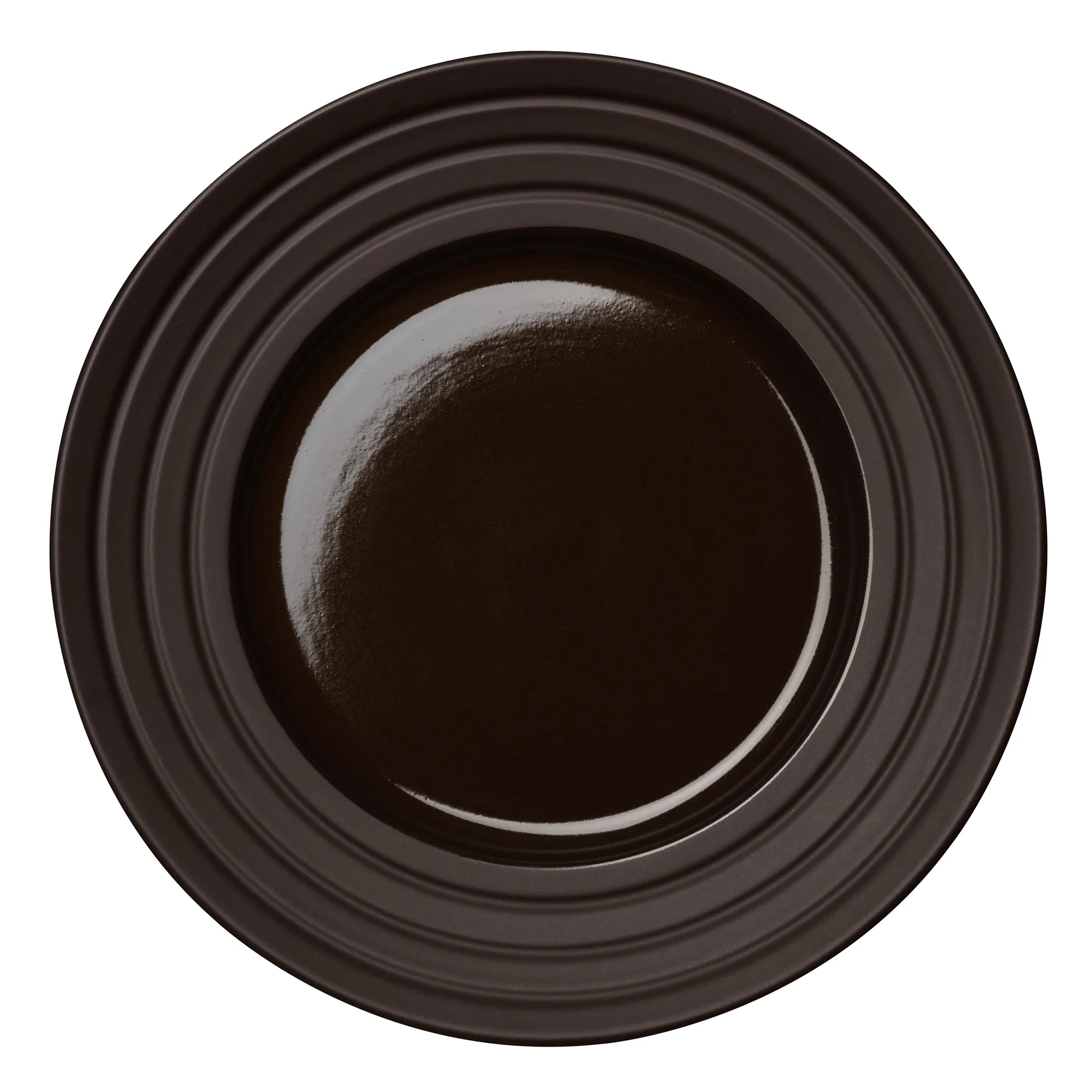 Talerz Lines Ø27 cm, Brązowy NJRD