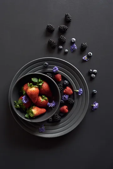 Talerz Lines Ø27 cm - Ciemnoszary - NJRD