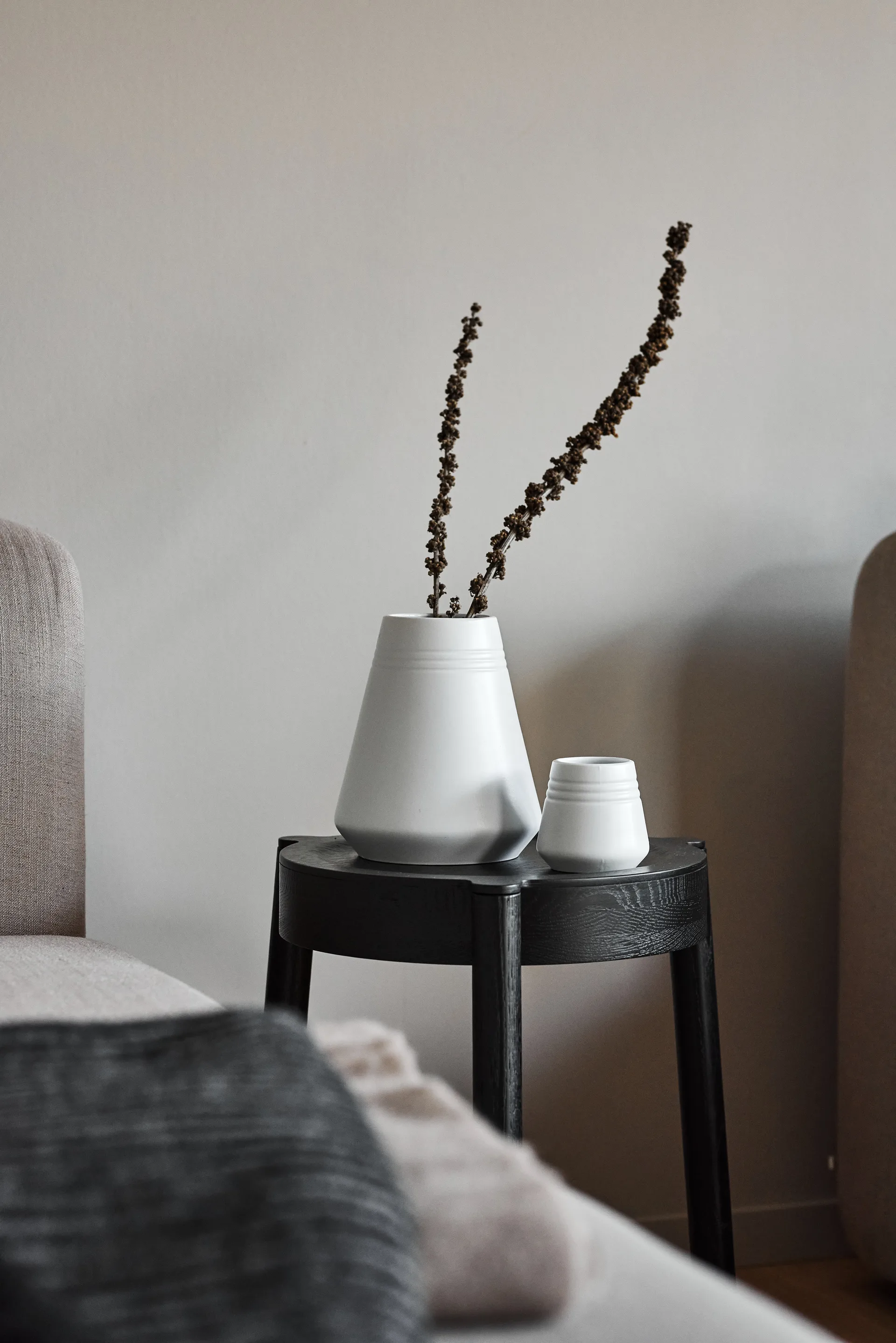 Wazon Lines 18 cm, Biały NJRD