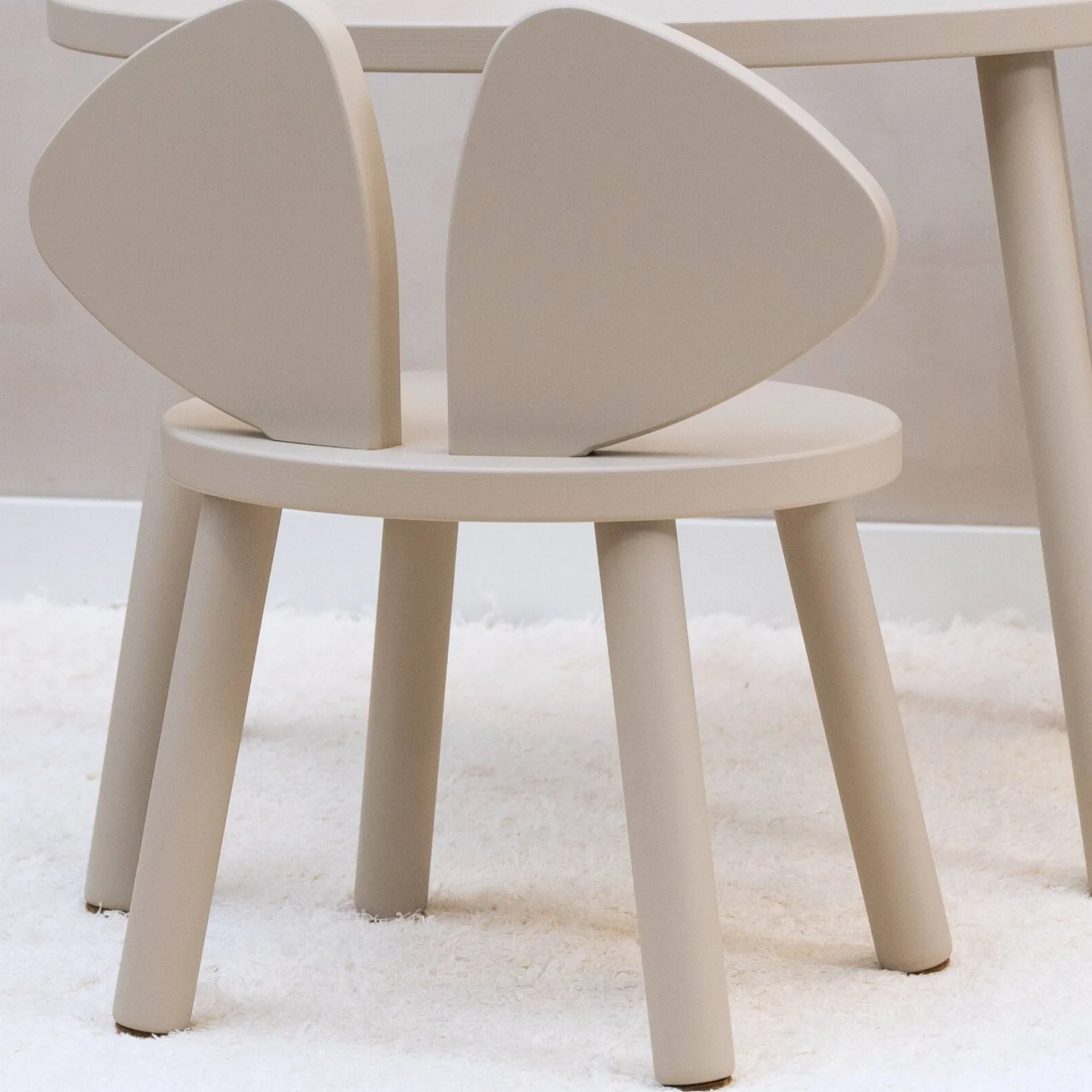 Krzesełko dla dzieci Mouse Chair, Beżowy Nofred