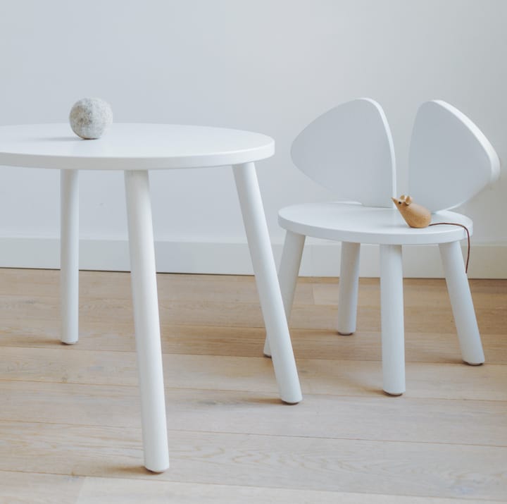 Krzesełko dla dzieci Mouse Chair, Białe Nofred