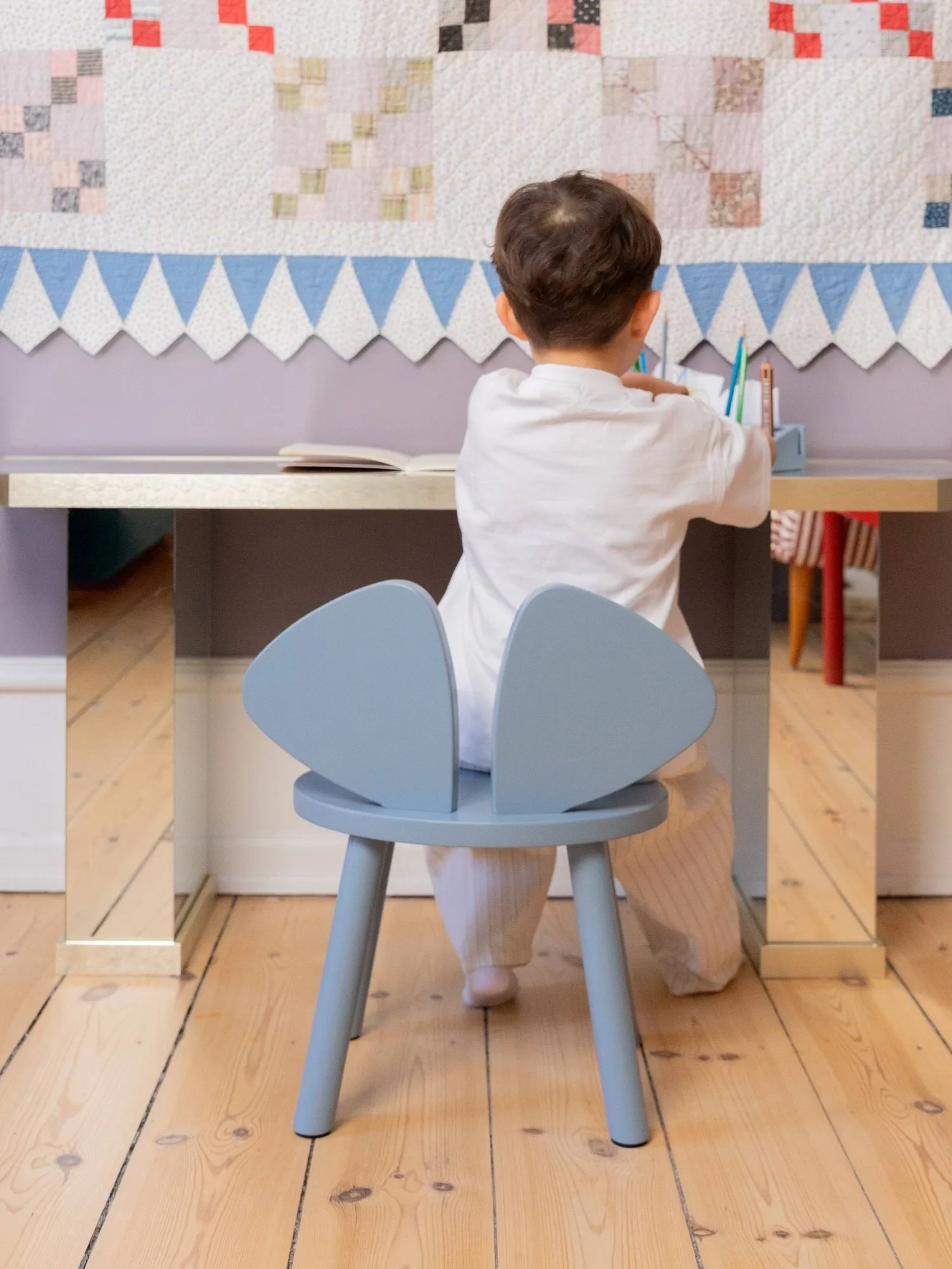 Krzesełko dla dzieci Mouse Chair, Blue Nofred