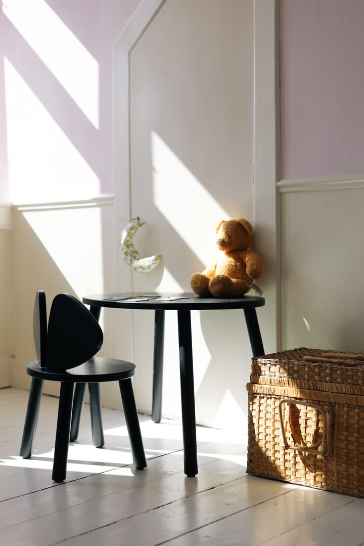 Krzesełko dla dzieci Mouse Chair, Czarne Nofred