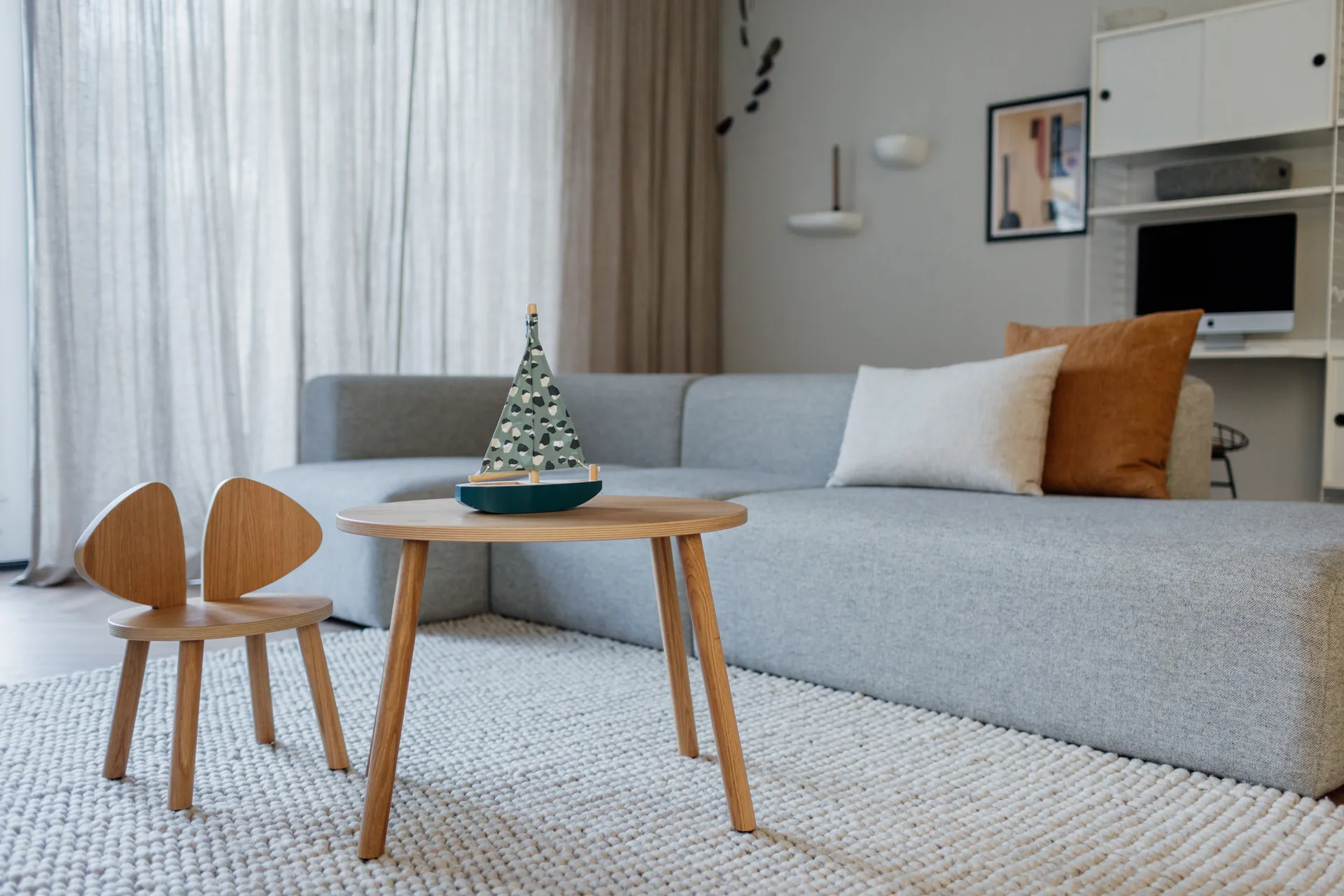 Krzesełko dla dzieci Mouse Chair, Dąb Nofred