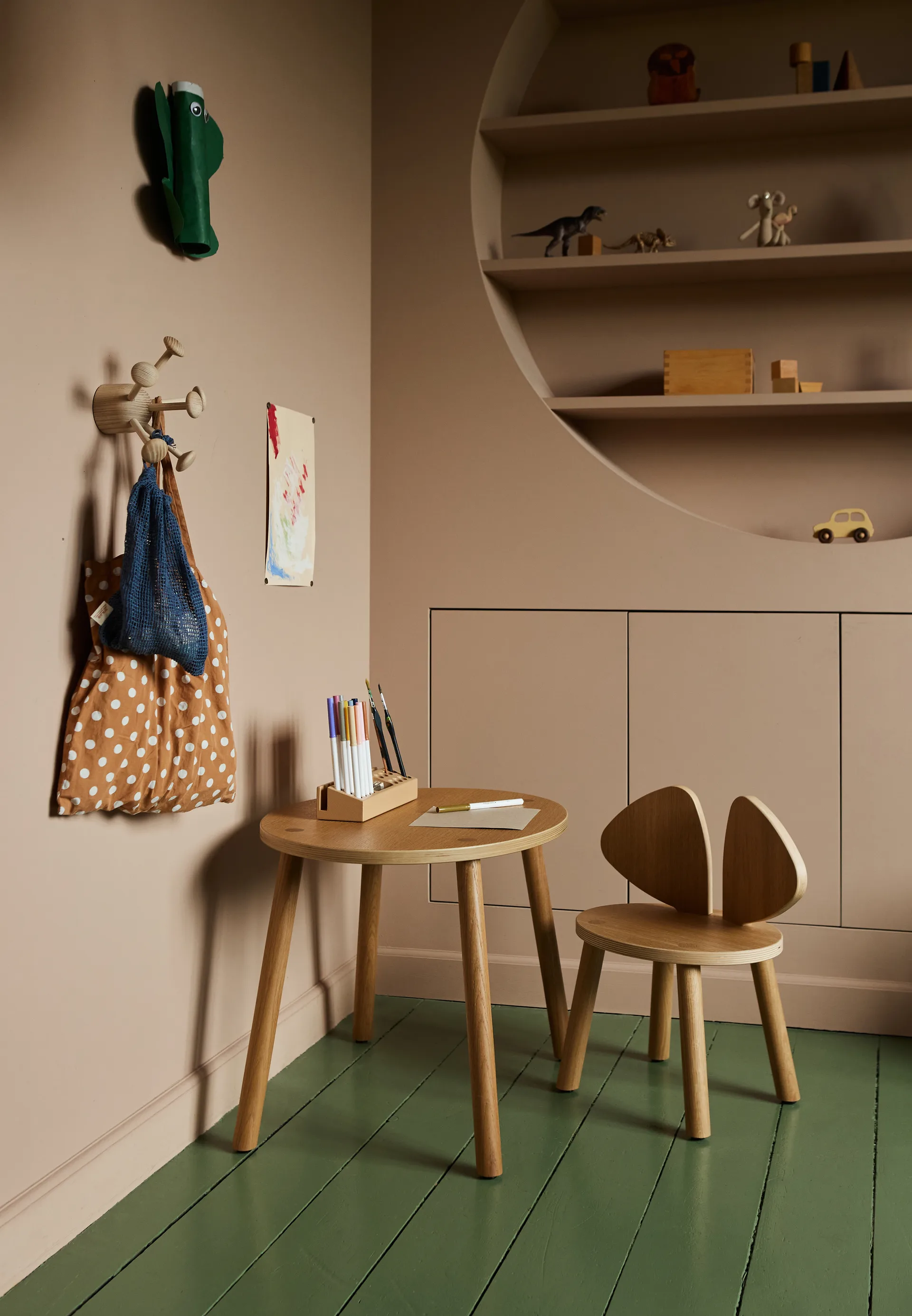 Krzesełko dla dzieci Mouse Chair, Dąb Nofred