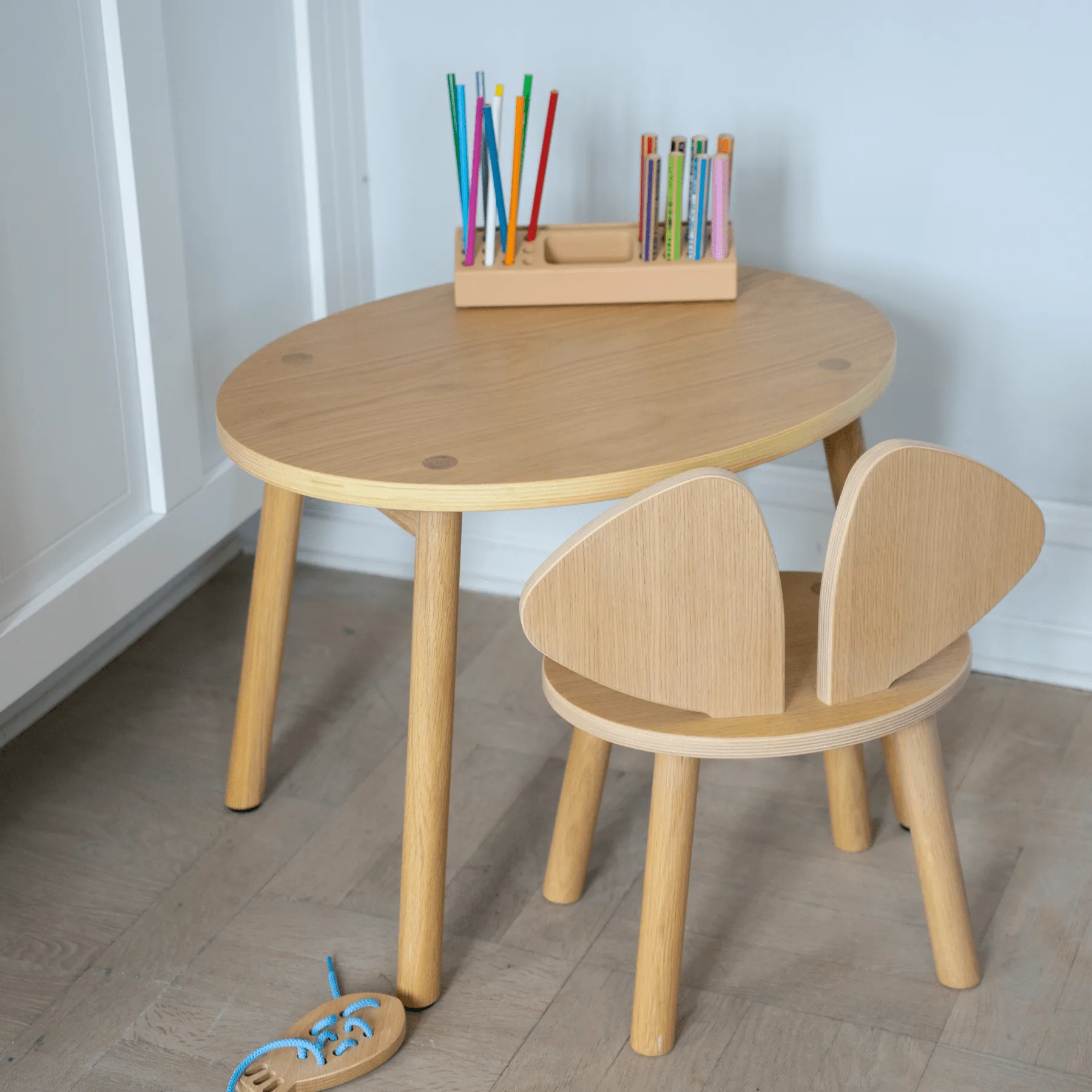 Krzesełko dla dzieci Mouse Chair, Dąb Nofred