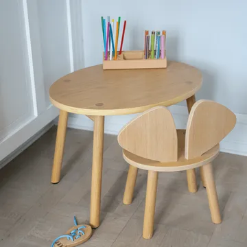 Krzesełko dla dzieci Mouse Chair - Dąb - Nofred