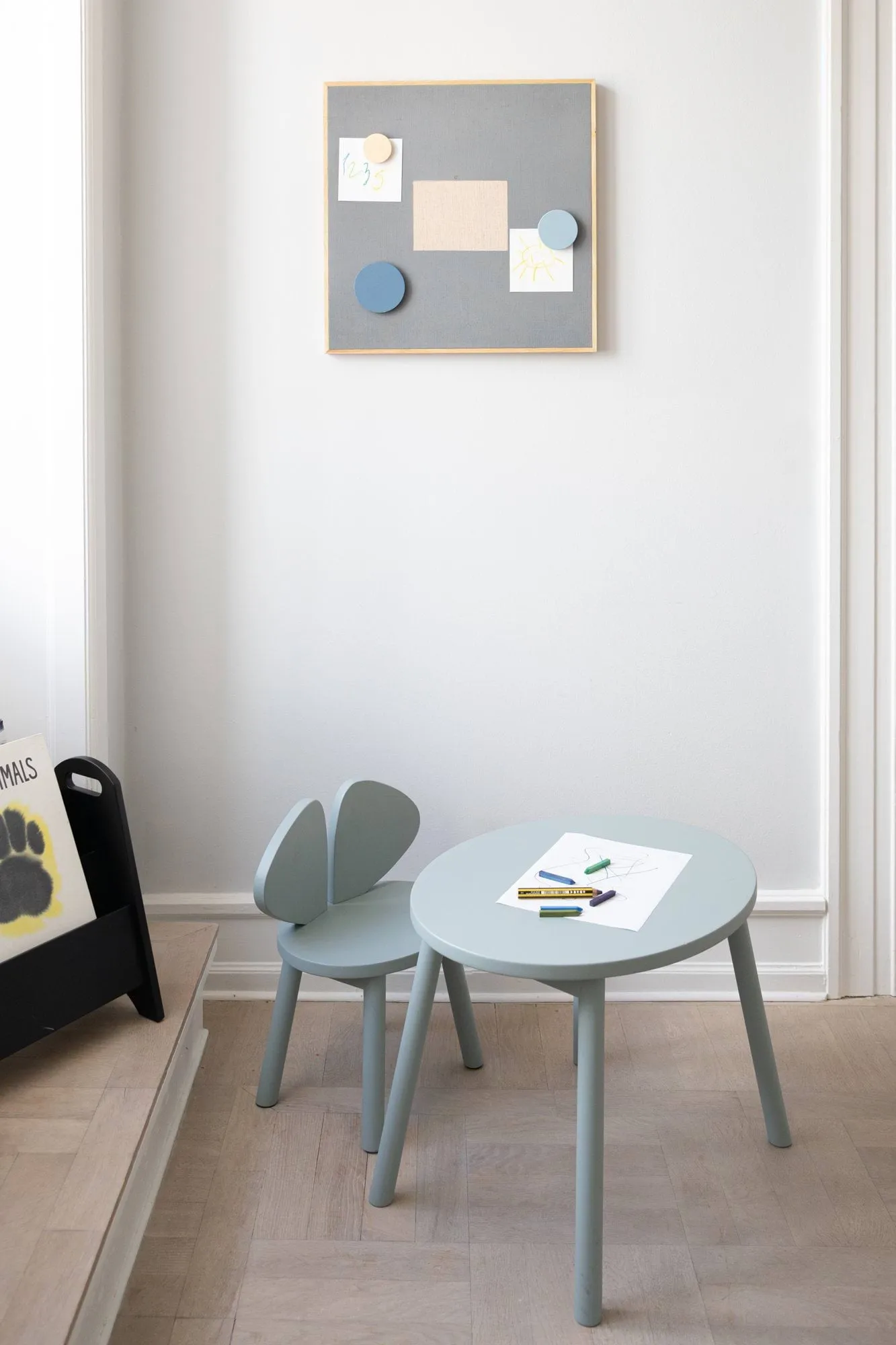 Krzesełko dla dzieci Mouse Chair, Olive green Nofred