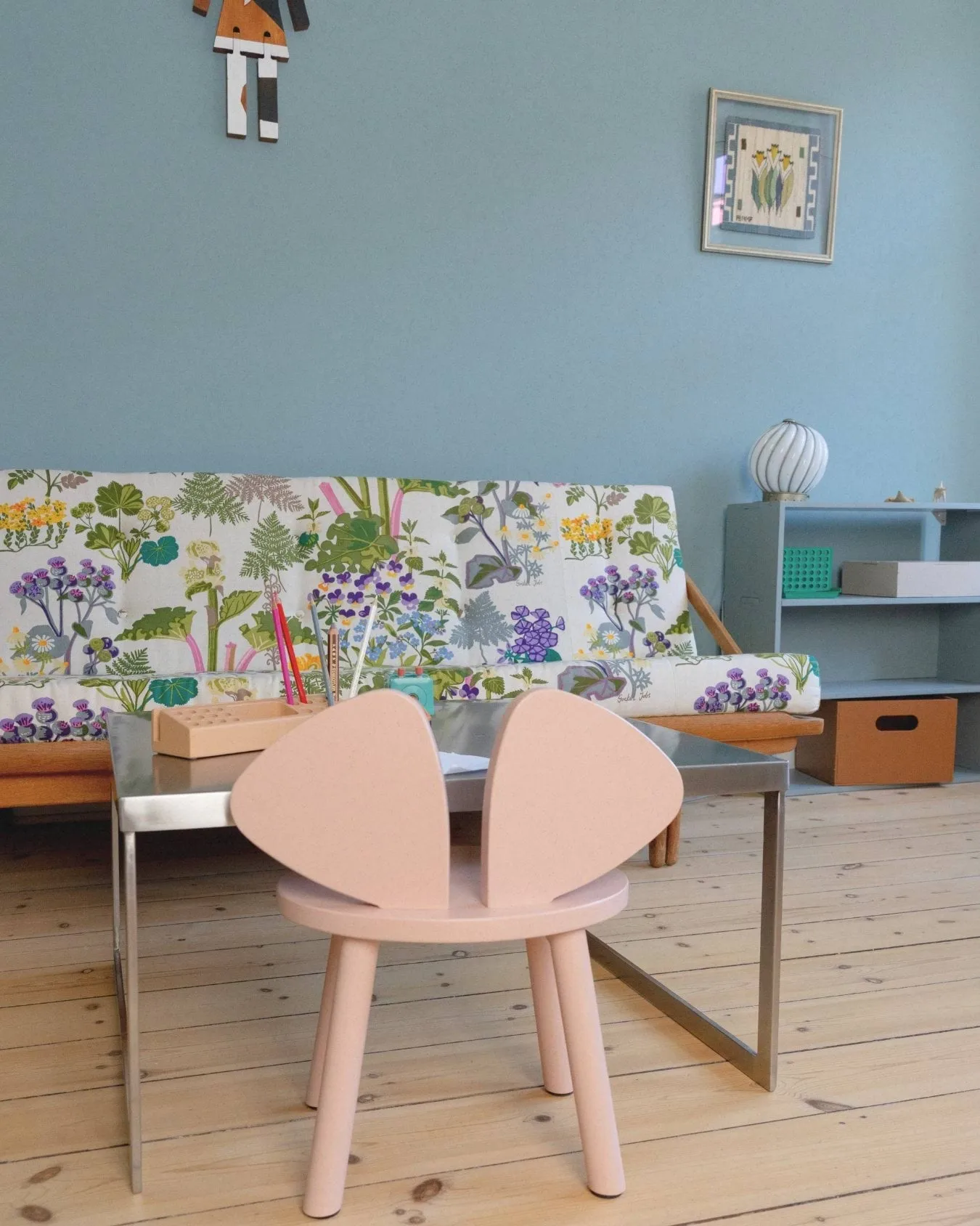 Krzesełko dla dzieci Mouse Chair, Różowy Nofred