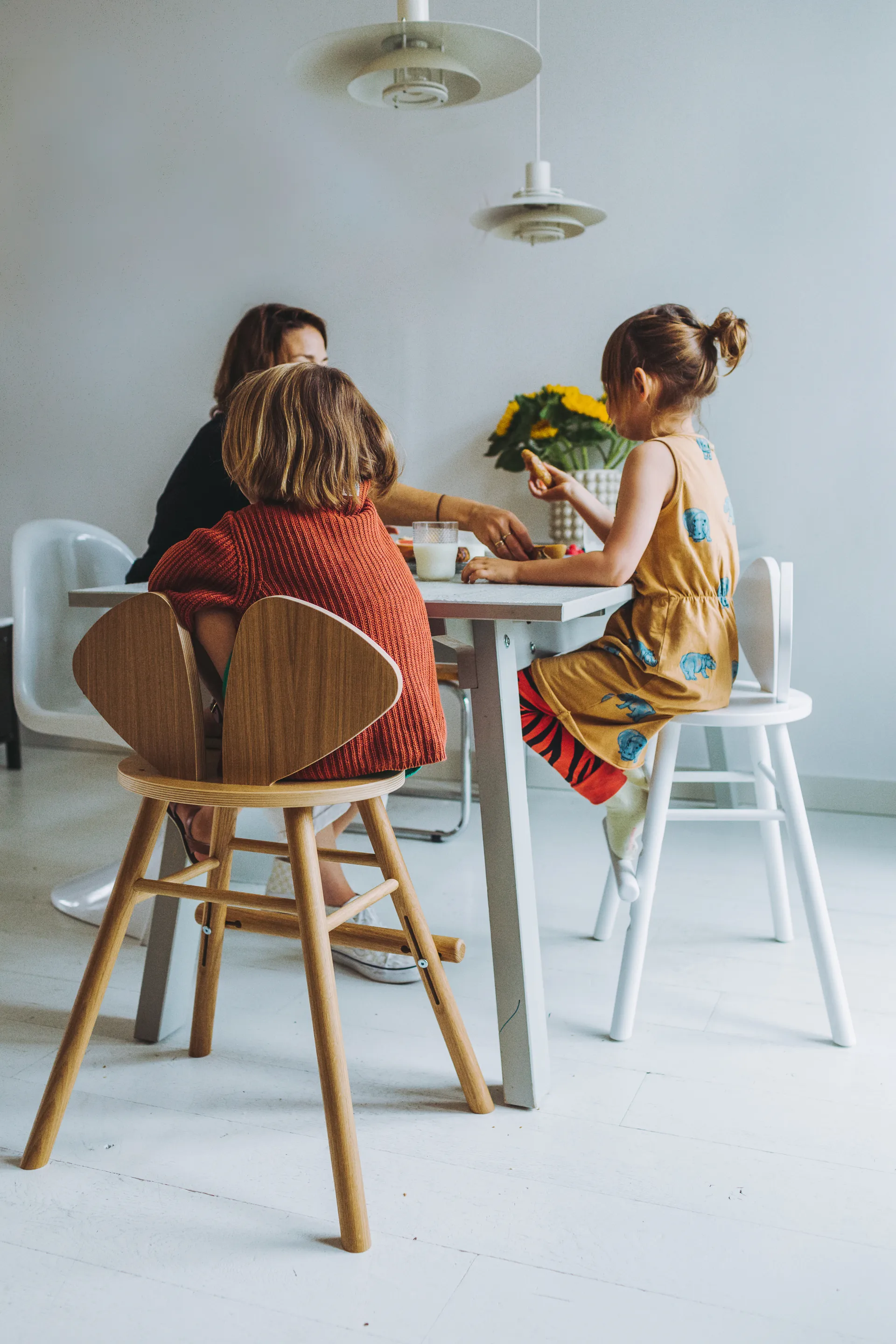 Krzesełko Mouse Chair Junior, Białe Nofred