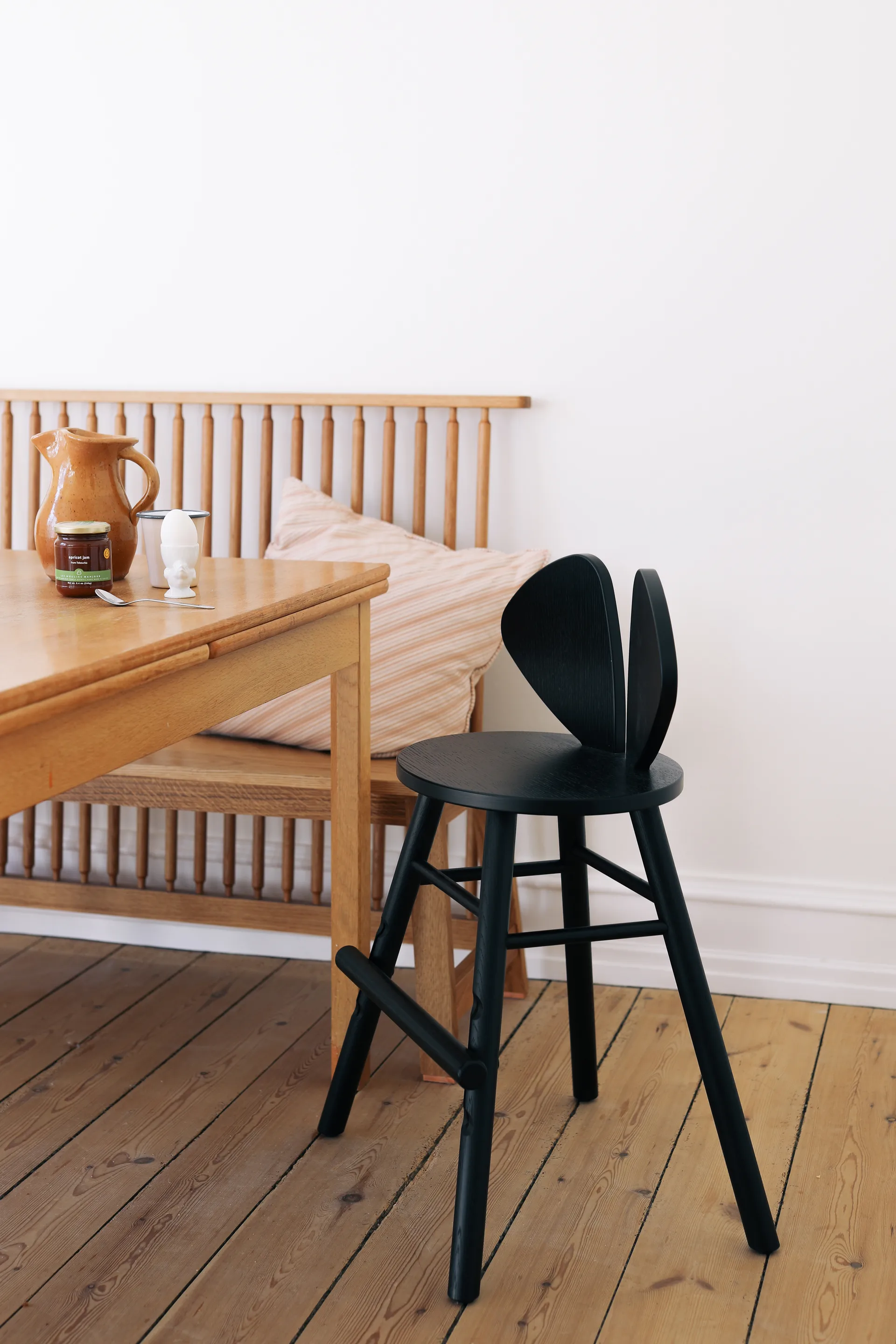 Krzesełko Mouse Chair Junior, Czarne Nofred