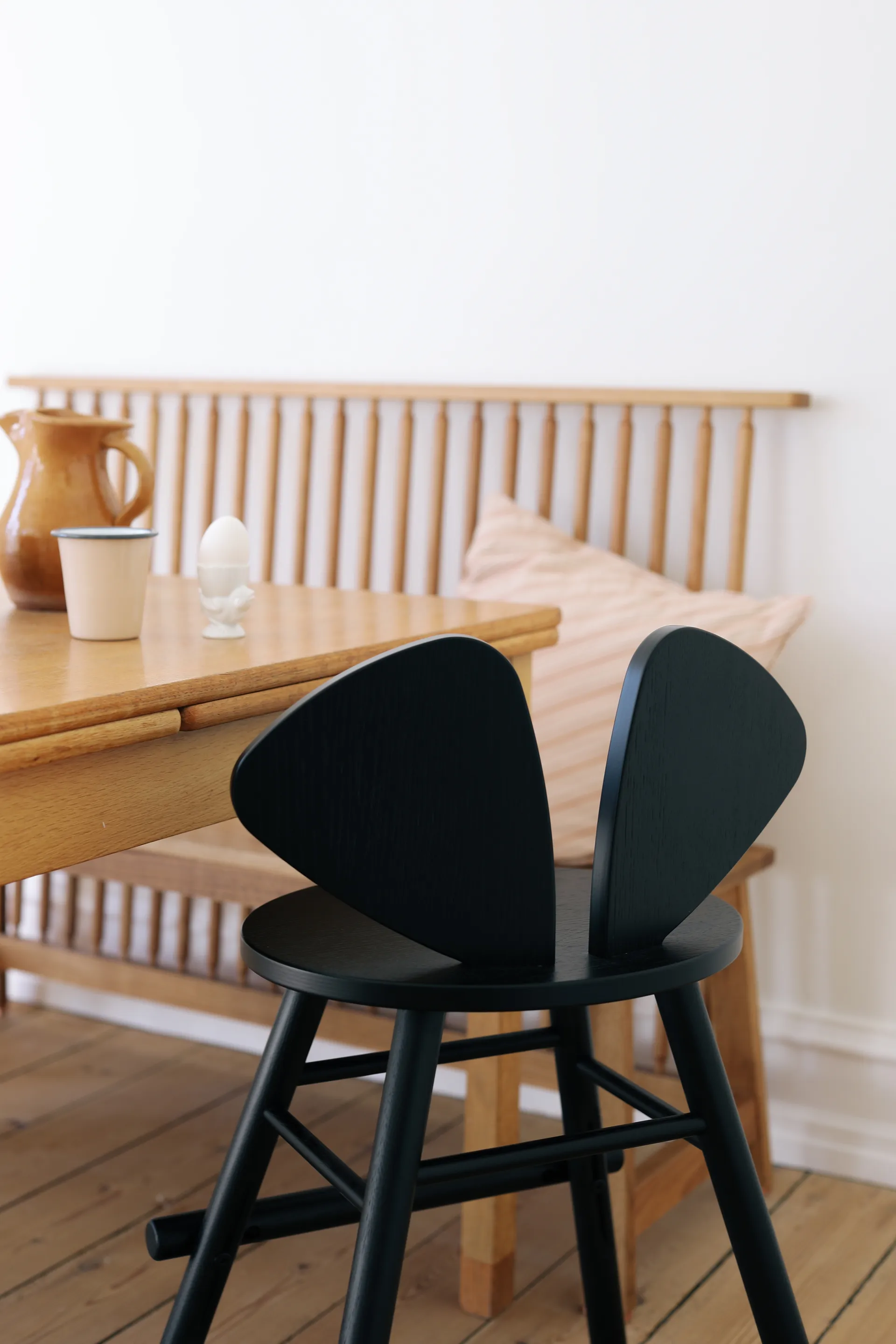 Krzesełko Mouse Chair Junior, Czarne Nofred