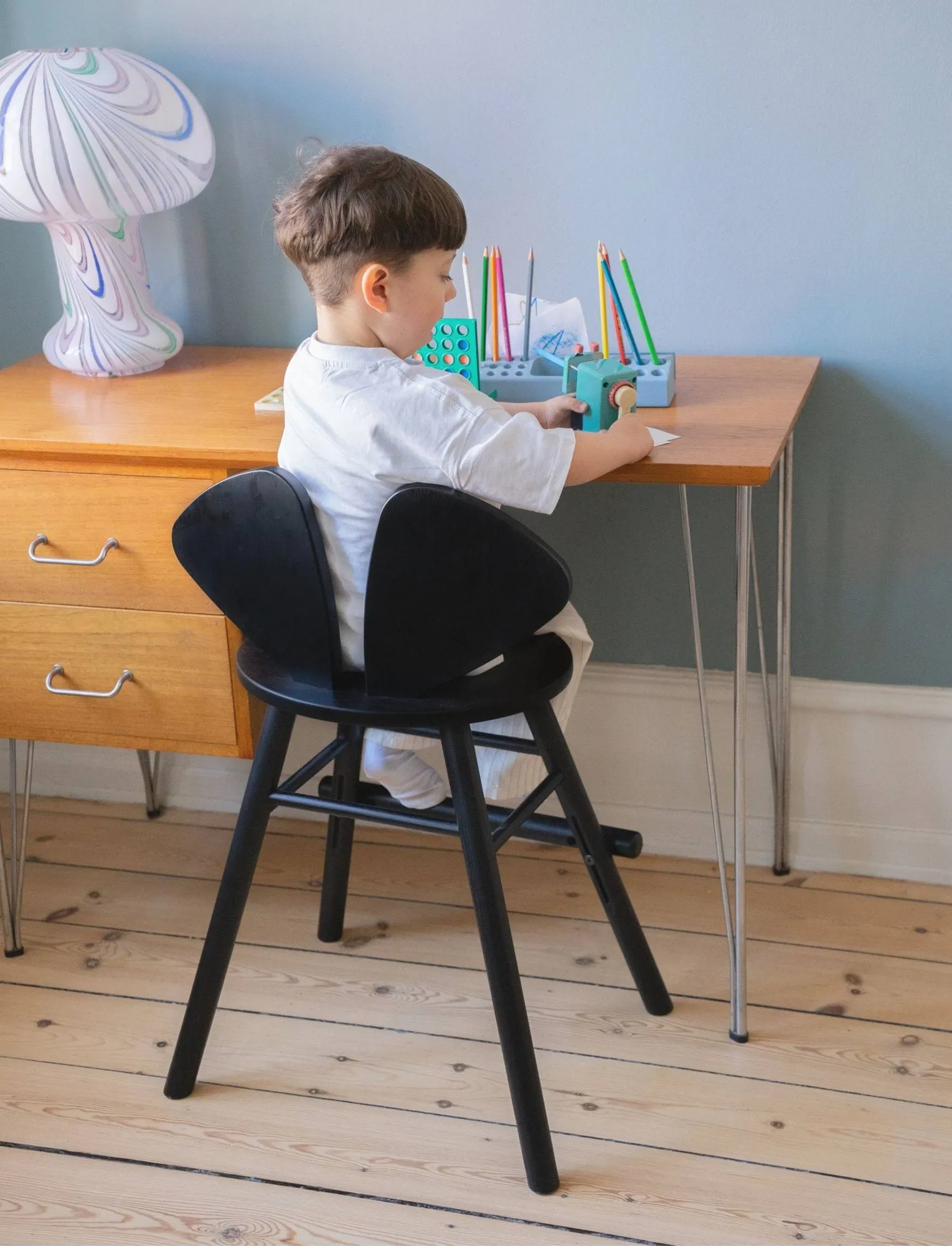 Krzesełko Mouse Chair Junior, Czarne Nofred