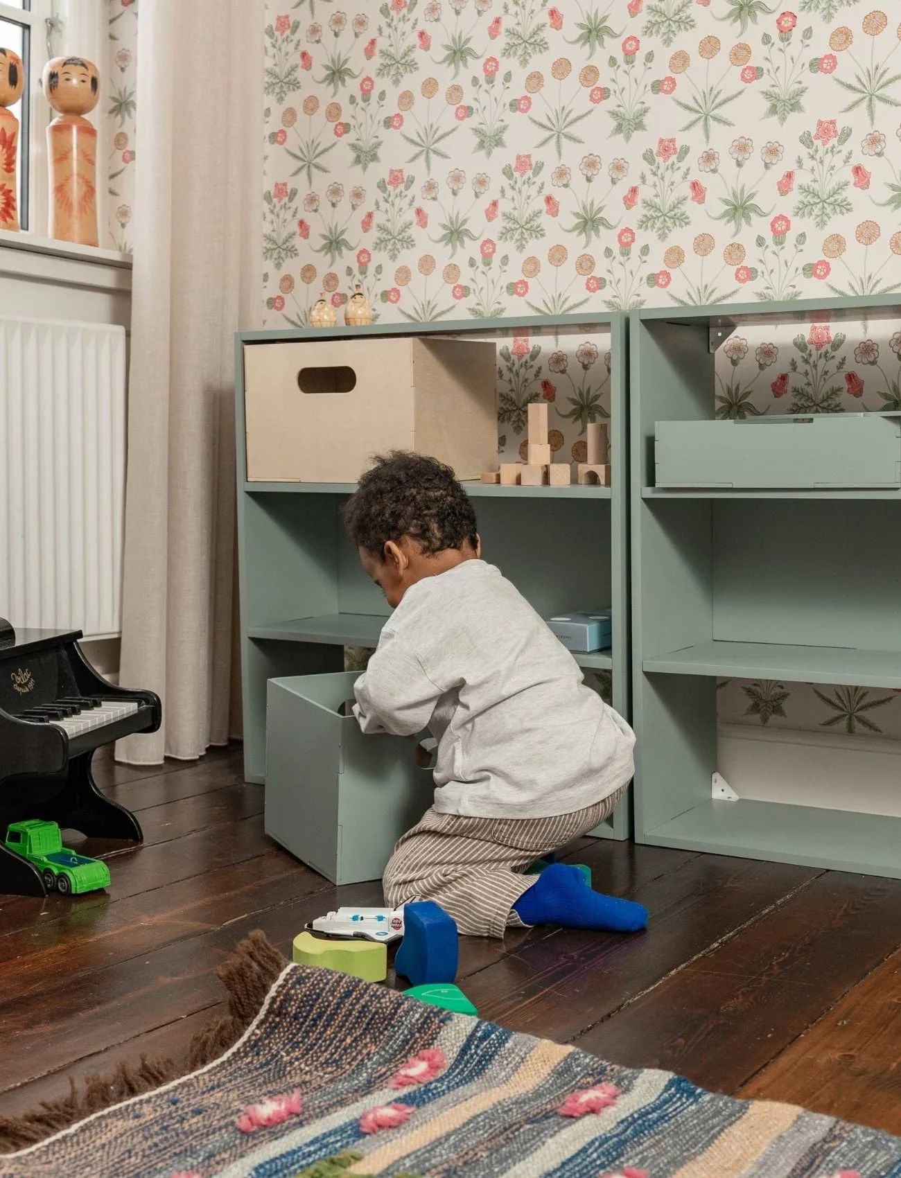 Półka dziecięca Kiddo Shelving, Oliwkowa zieleń Nofred