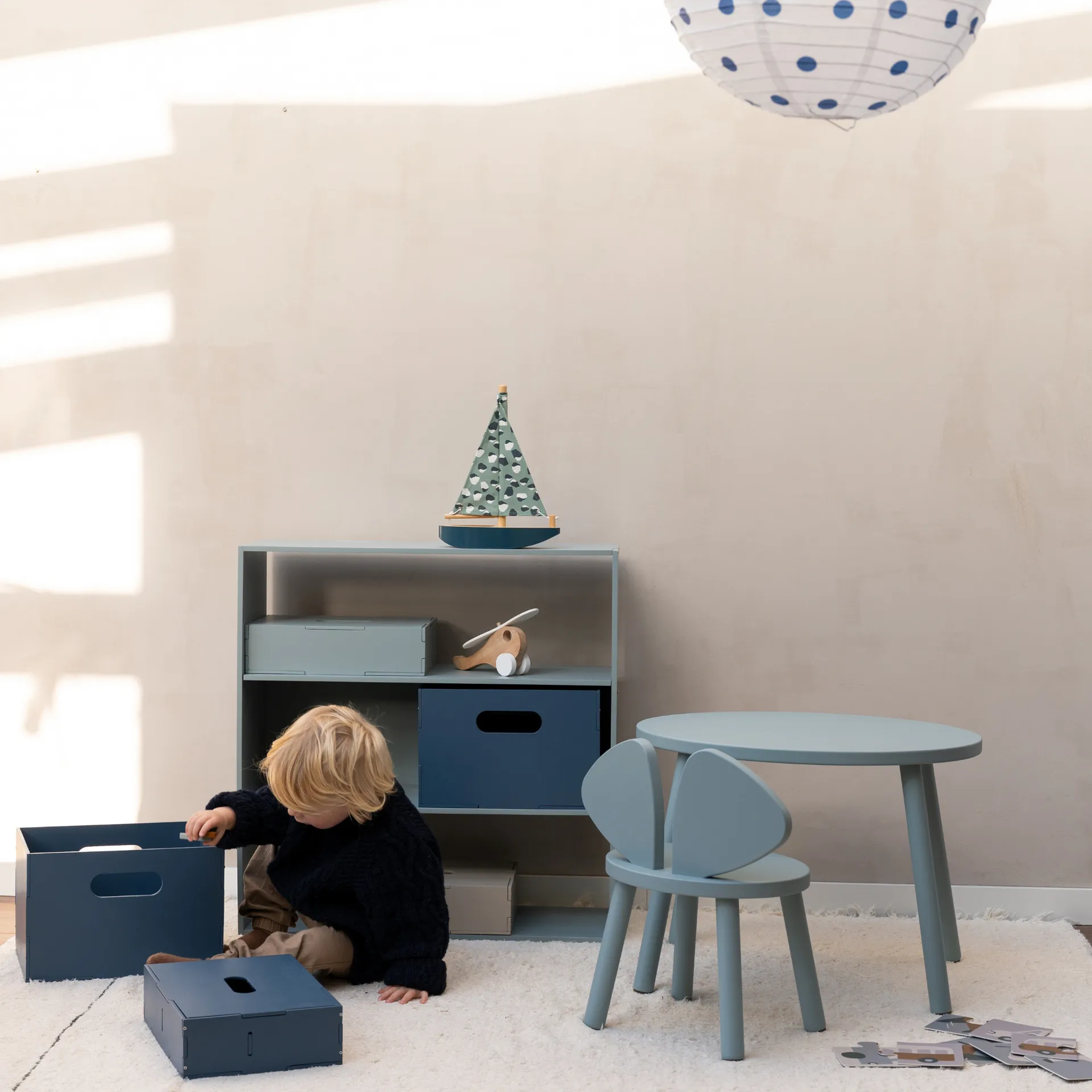 Półka dziecięca Kiddo Shelving, Oliwkowa zieleń Nofred