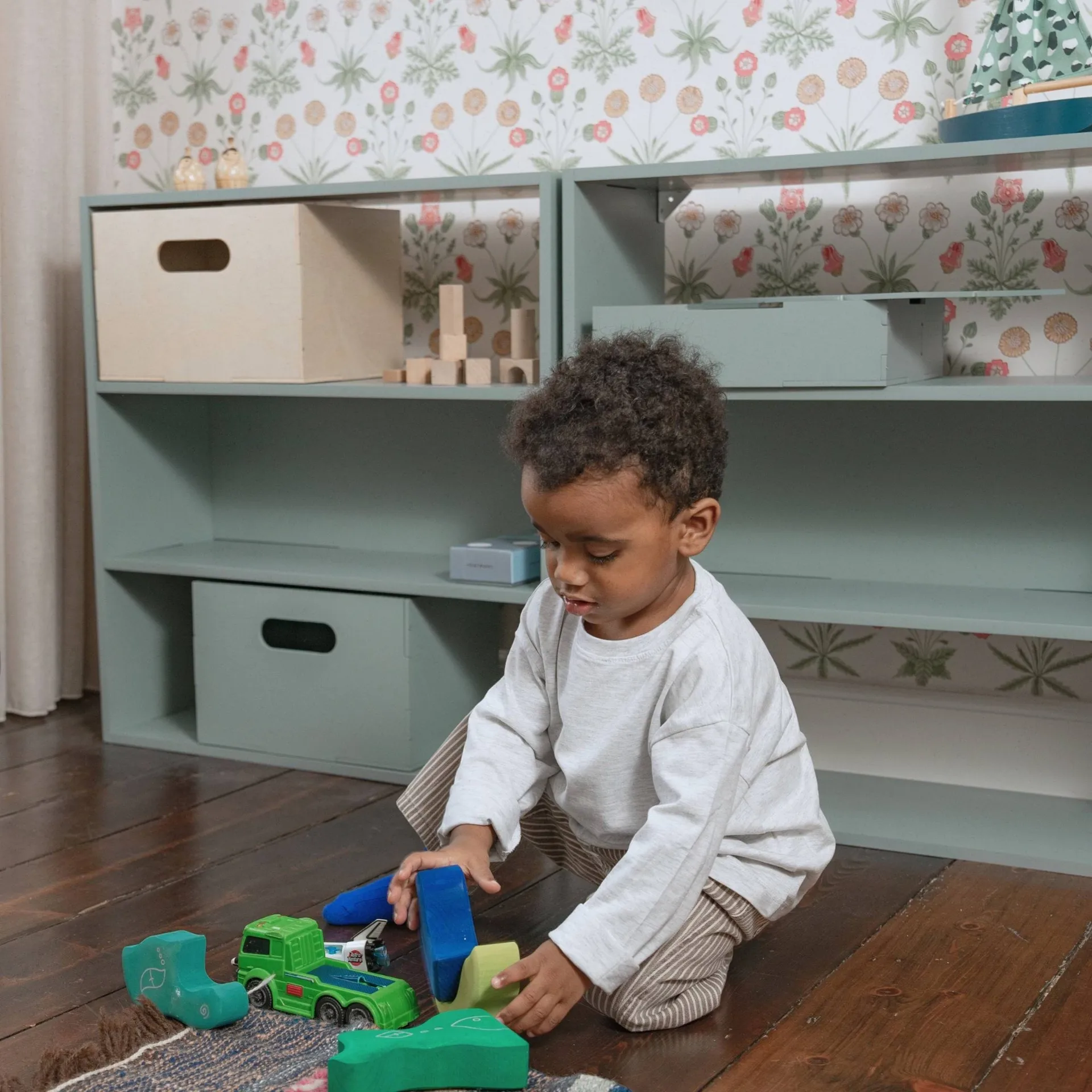 Półka dziecięca Kiddo Shelving, Oliwkowa zieleń Nofred