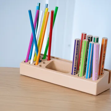 Przybornik na biurko Penholder - Piaskowy - Nofred